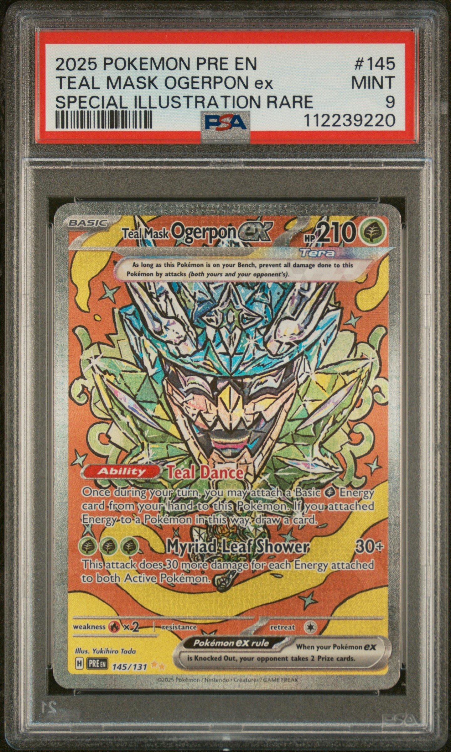 2025 Pokemon Pre En-prismatic Evolutions 145 Teal Mask Ogerpon Ex