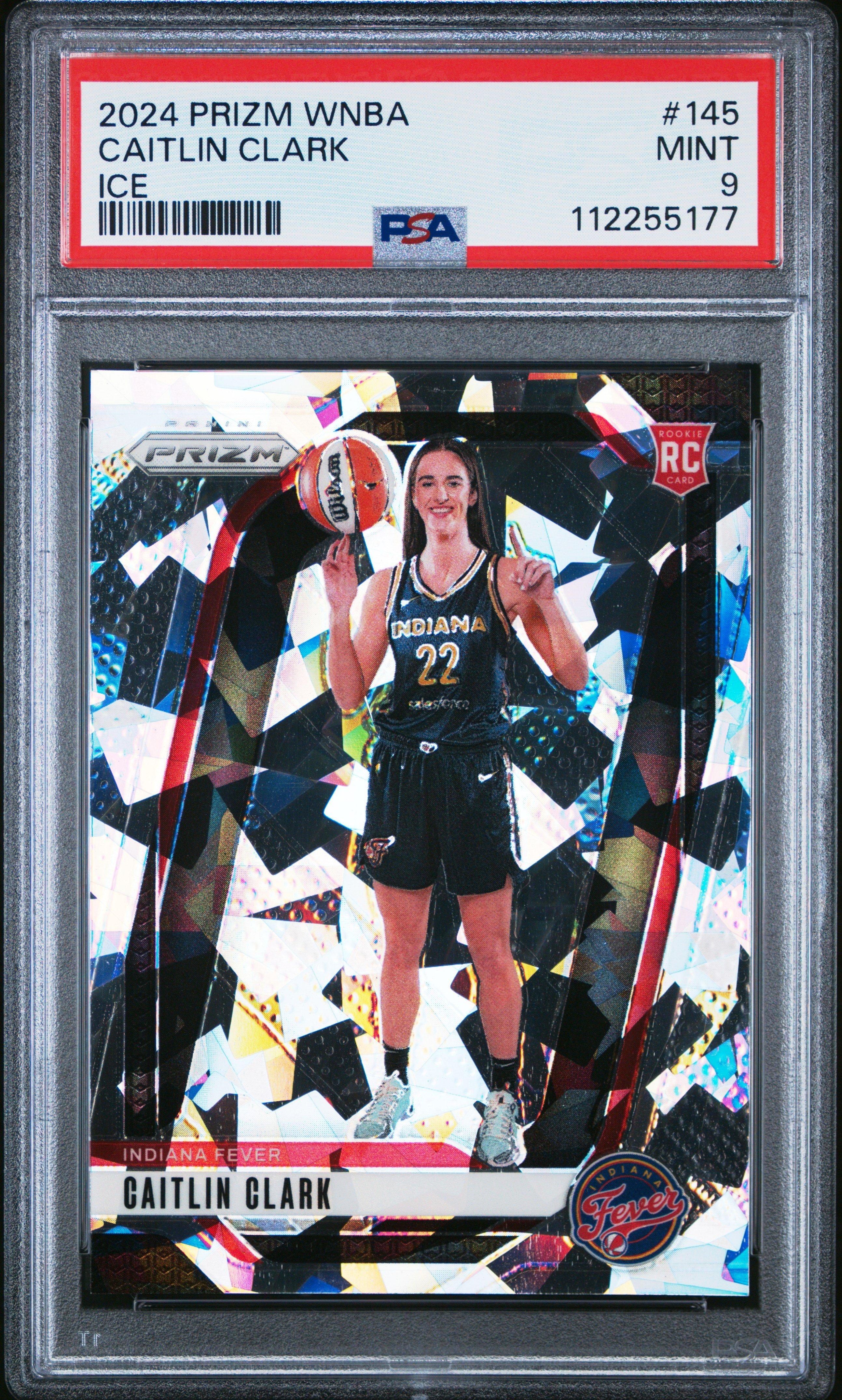 2024 Panini Prizm Wnba 145 Caitlin Clark Ice PSA