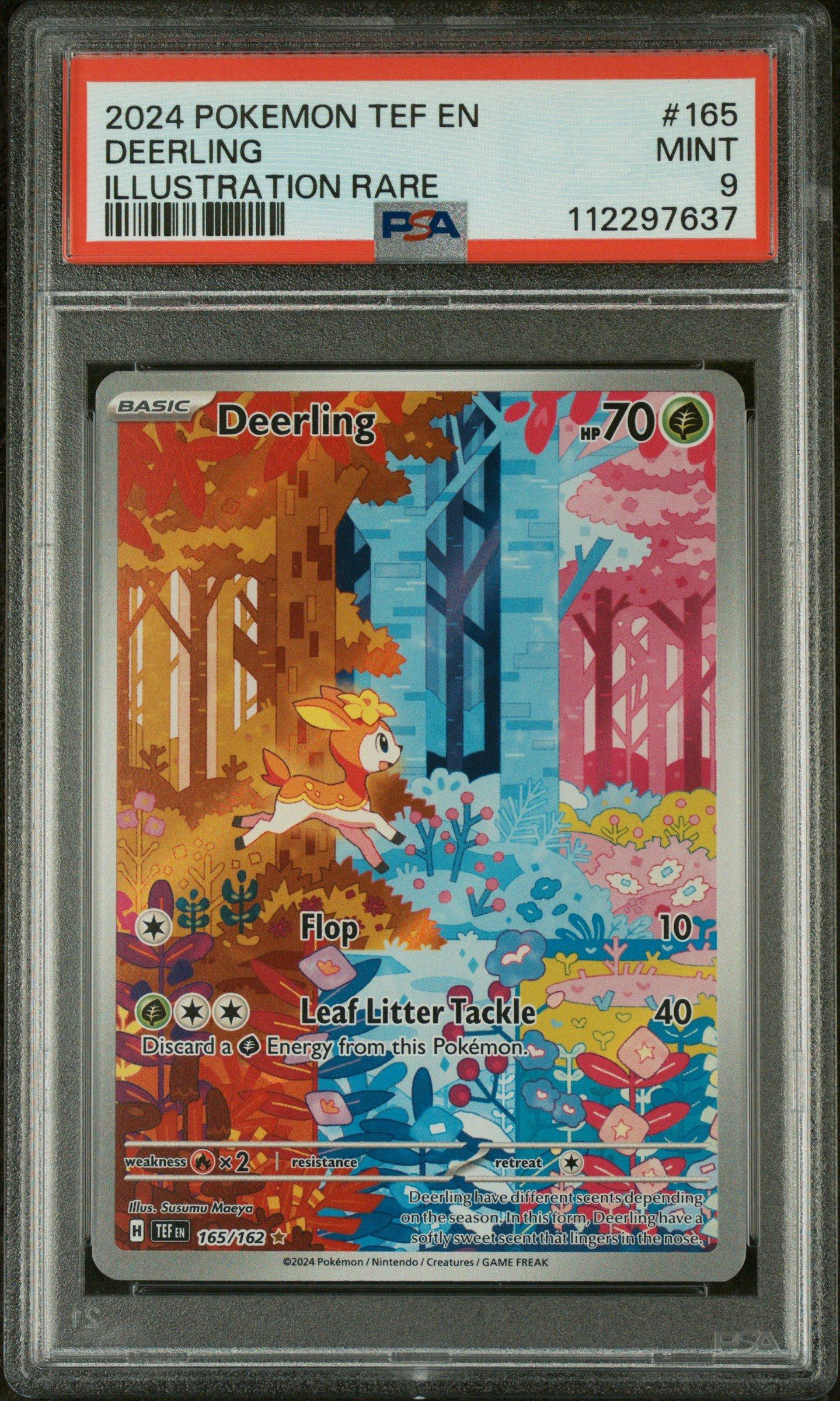 pokemon deerling card SET 2 PSA 10 Japanese 073/071 Sawsbuck 074/071 AR sv5  PKMhobby 20 Retreat Cost 2024 Pokemon Tef En-temporal Forces