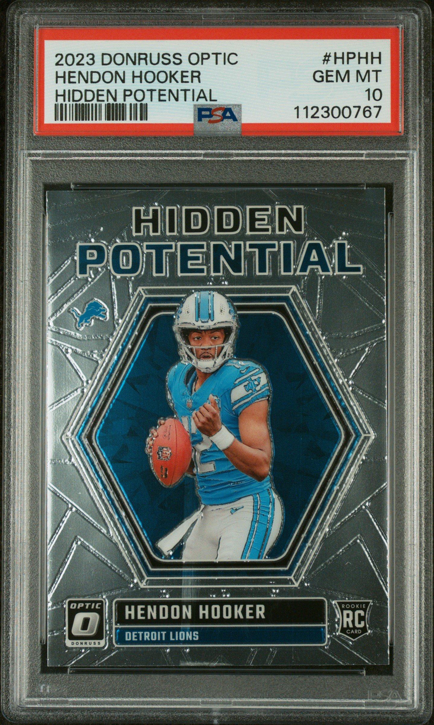 2023 Panini Donruss Optic Hidden Potential Hphh Hendon Hooker PSA 10