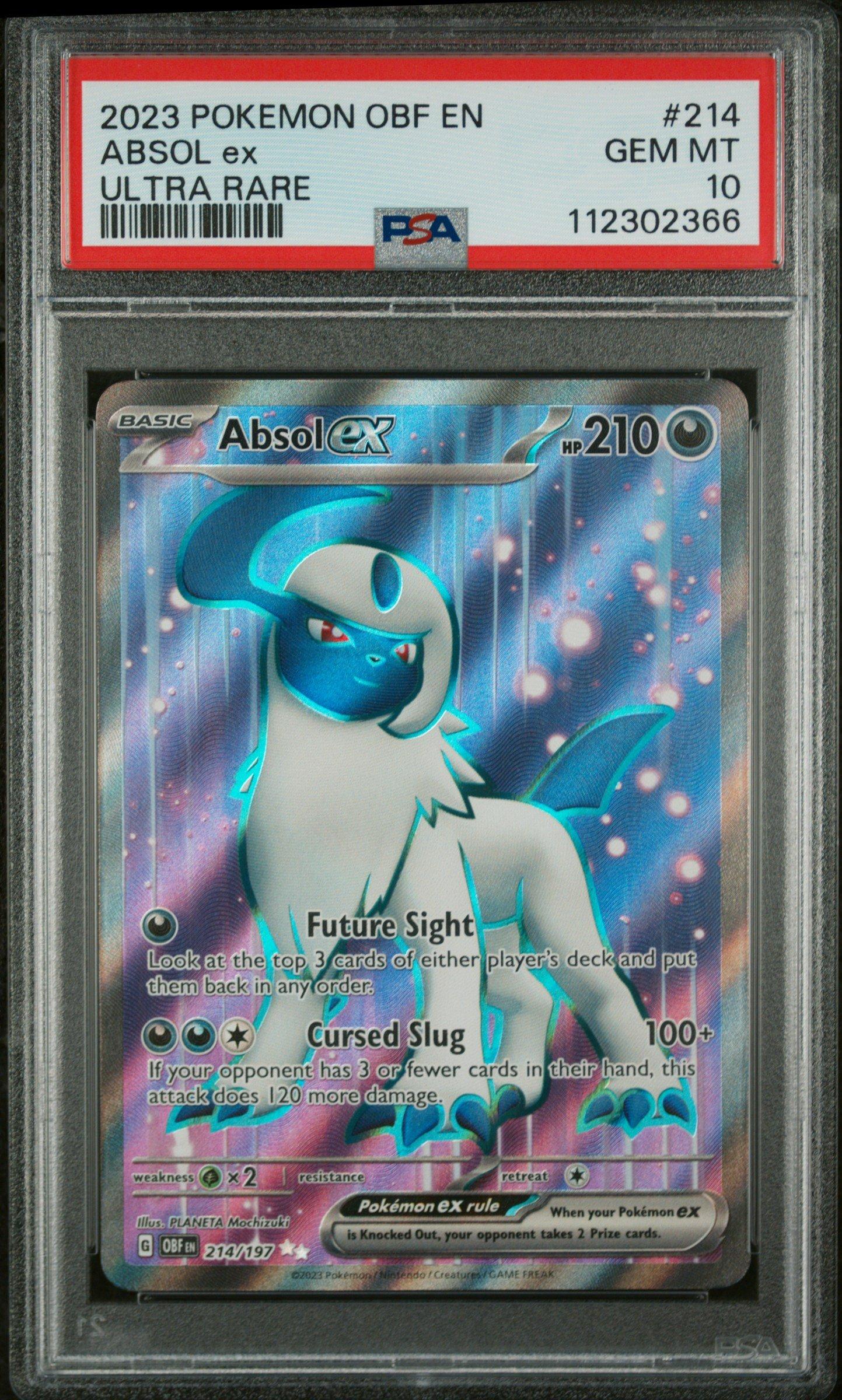 2023 Pokemon Obf En-obsidian Flames 214 Absol Ex Ultra Rare PSA 10
