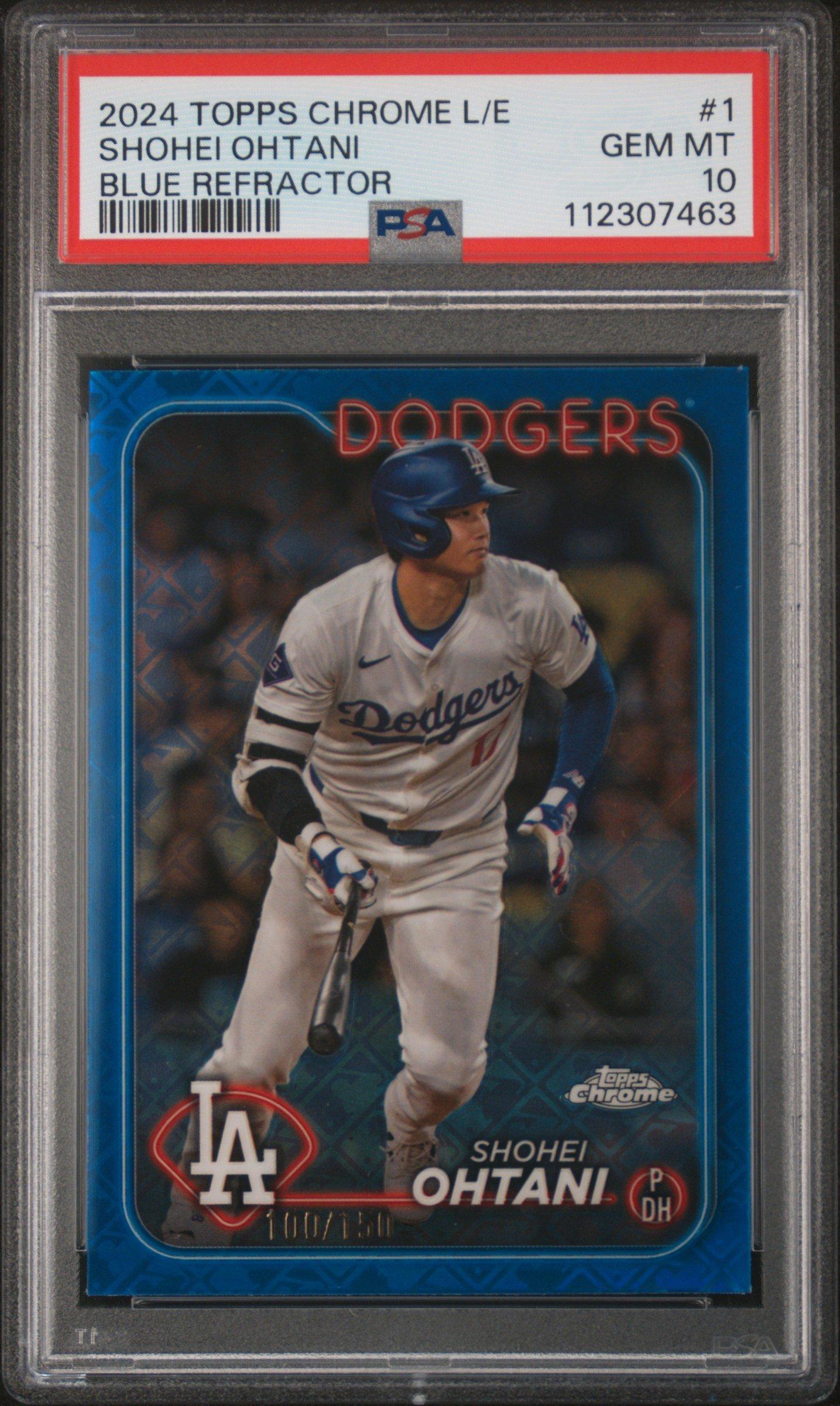 2024 Topps Chrome Logofractor Edition 1 Shohei Ohtani Blue