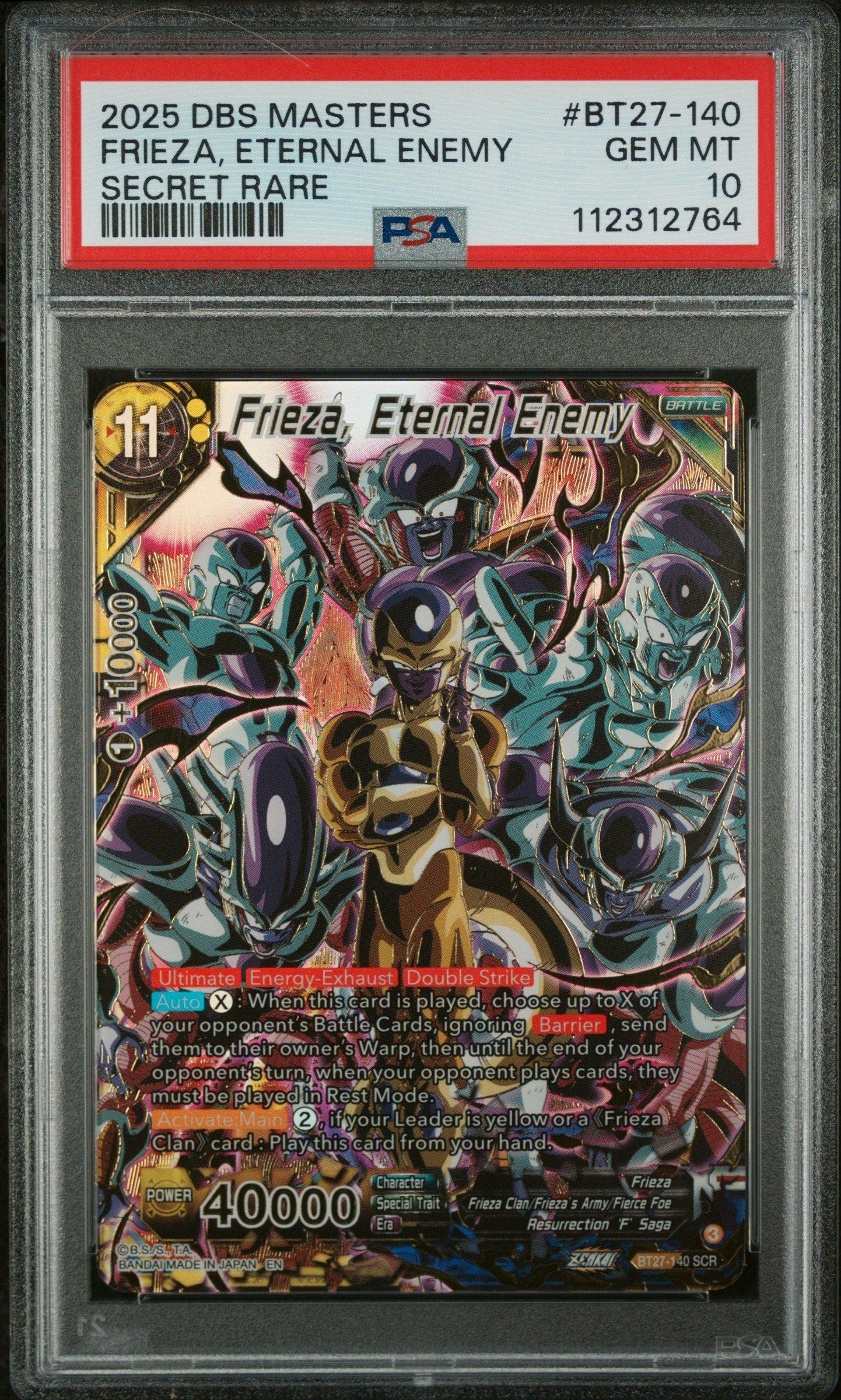 Freezer, Eternel Ennemi SCR　ARS鑑定 世界に1枚 Frieza, Eternal Enemy (Championship 2025 Finals Alternate Art Card