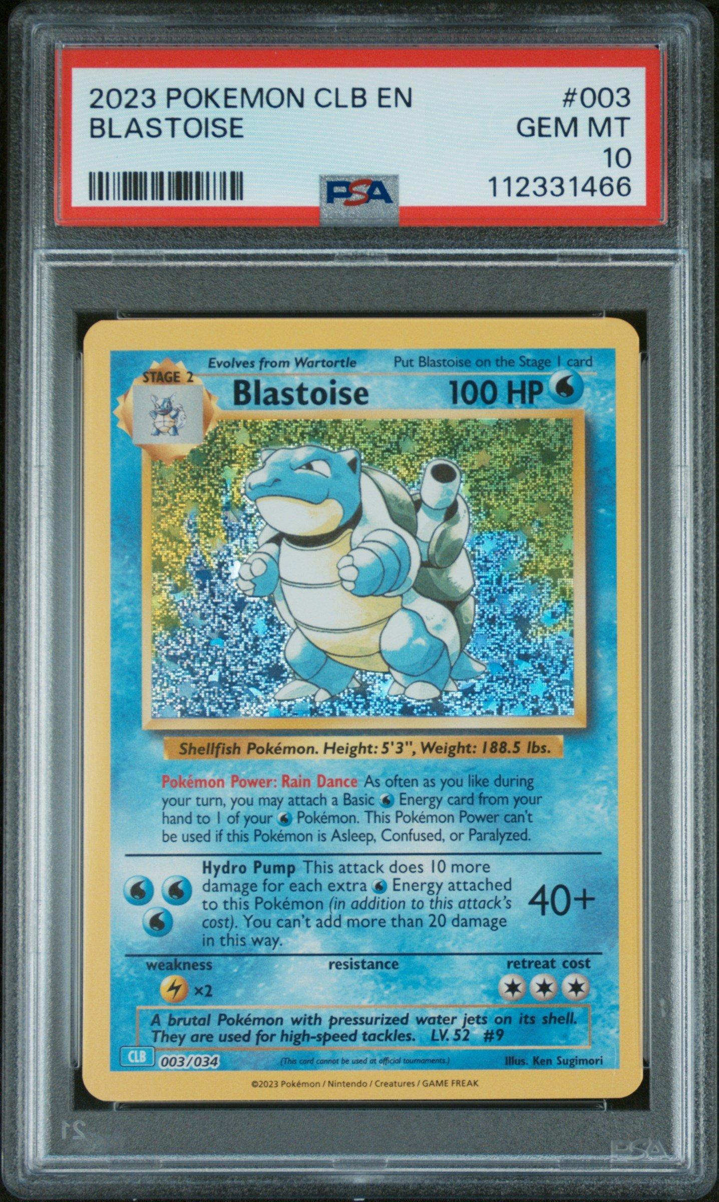 2023 Pokemon Clb-trading Card Game Classic Blastoise & Suicune Ex