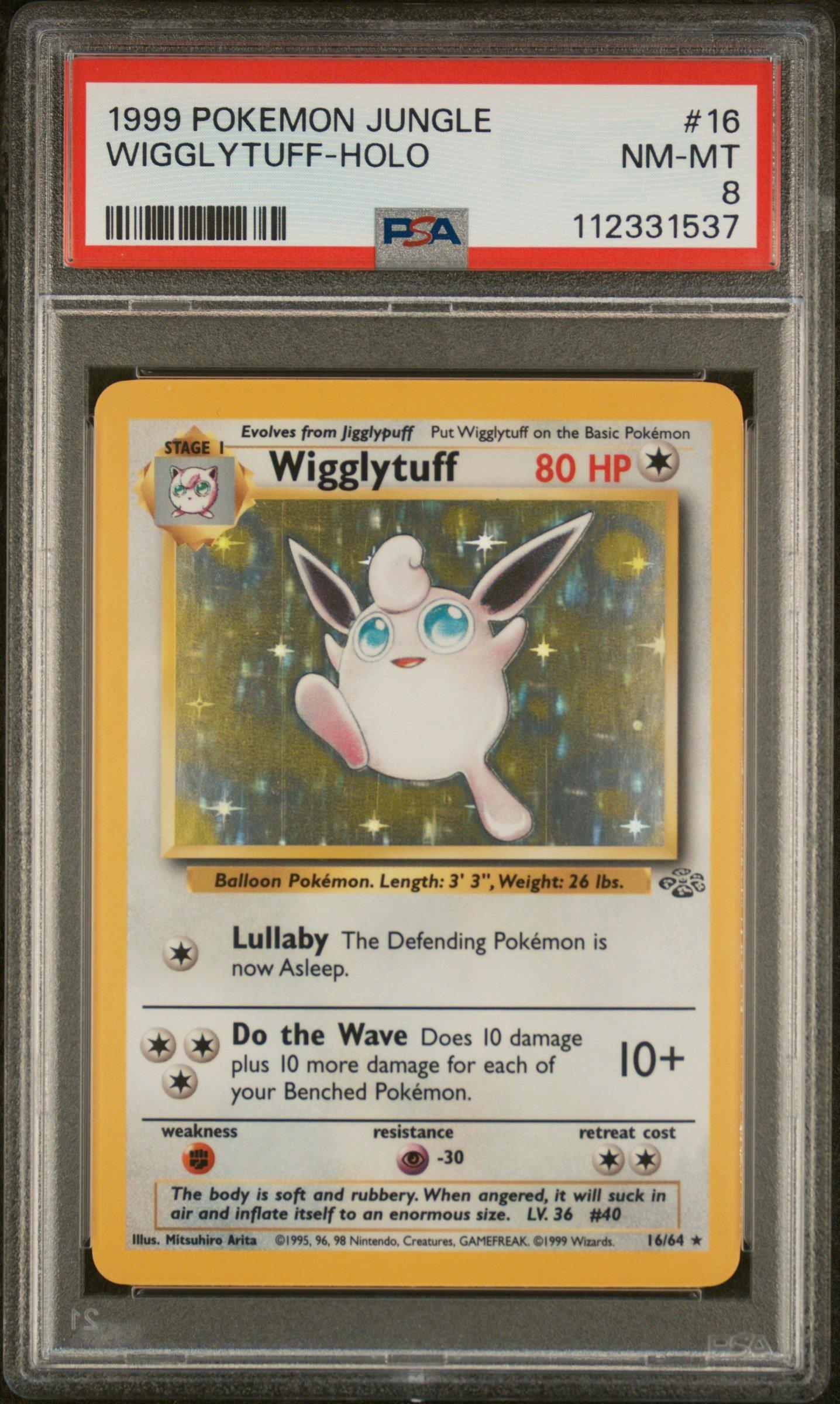 1999 Pokemon Jungle 16 Wigglytuff-holo PSA