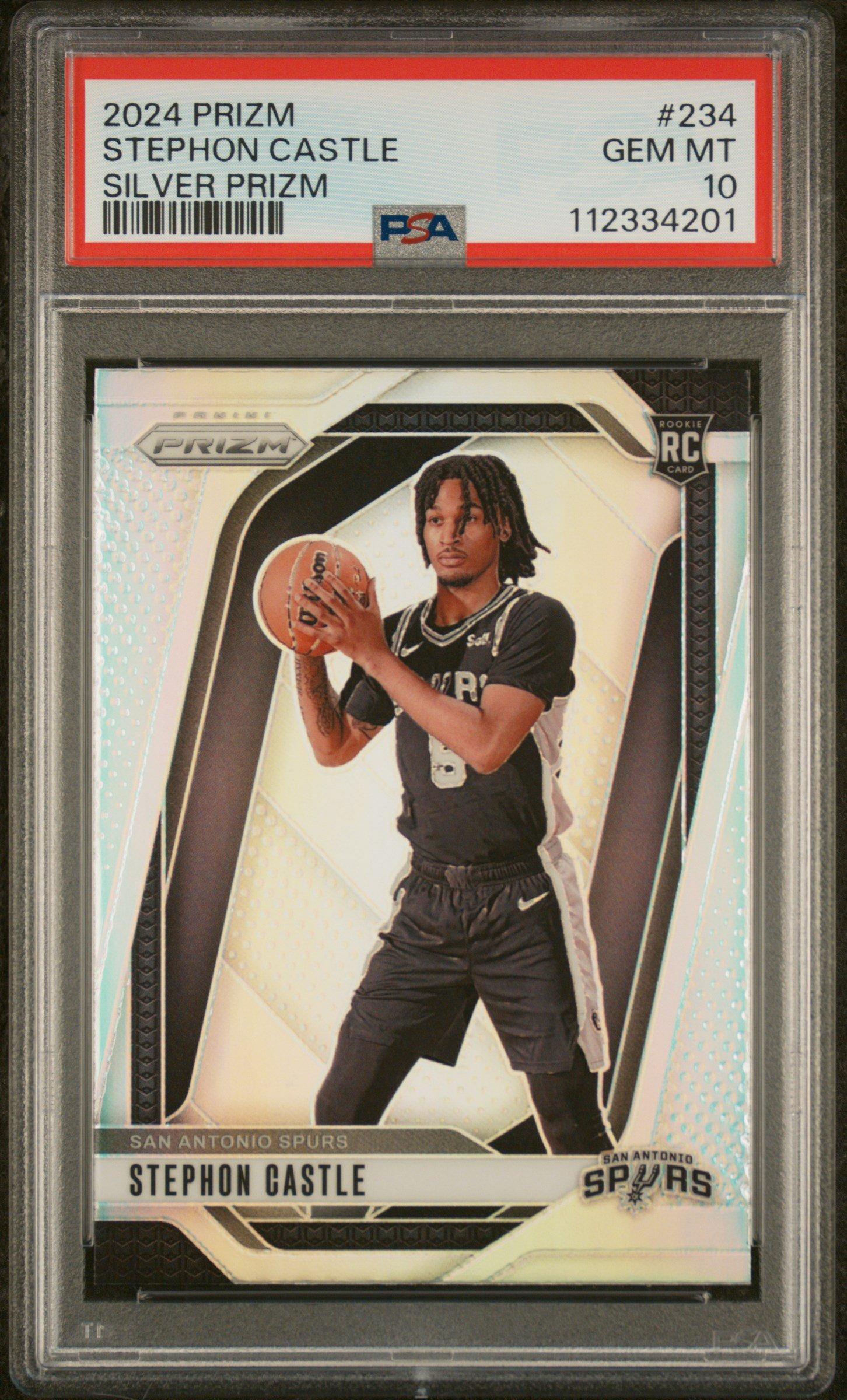 2024 Panini Prizm 234 Stephon Castle Silver Prizm PSA 10 Graded