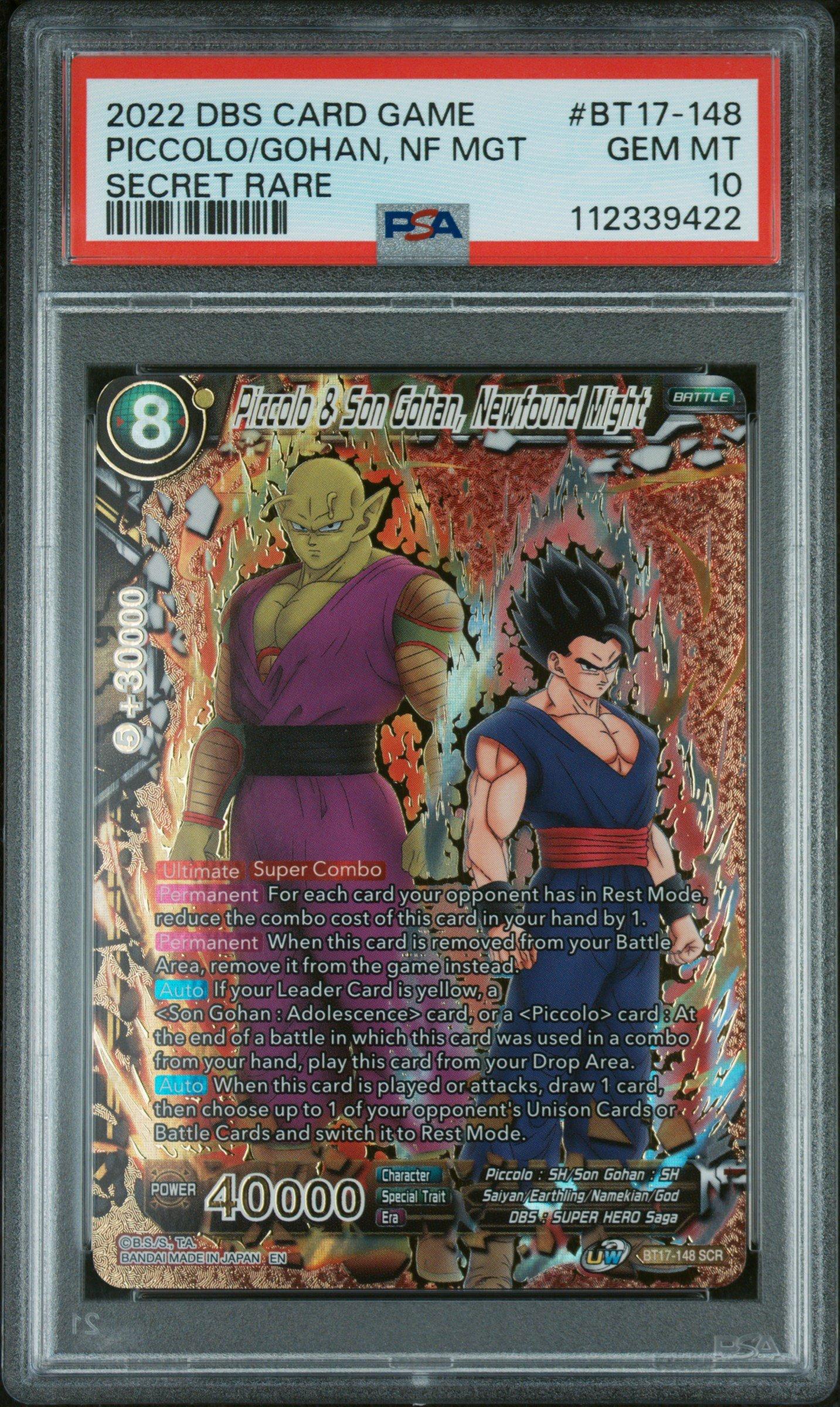 2022 Dragon Ball Super Card Game Series 17 Ultimate Squad Bt17-148 Piccolo & Son Gohan