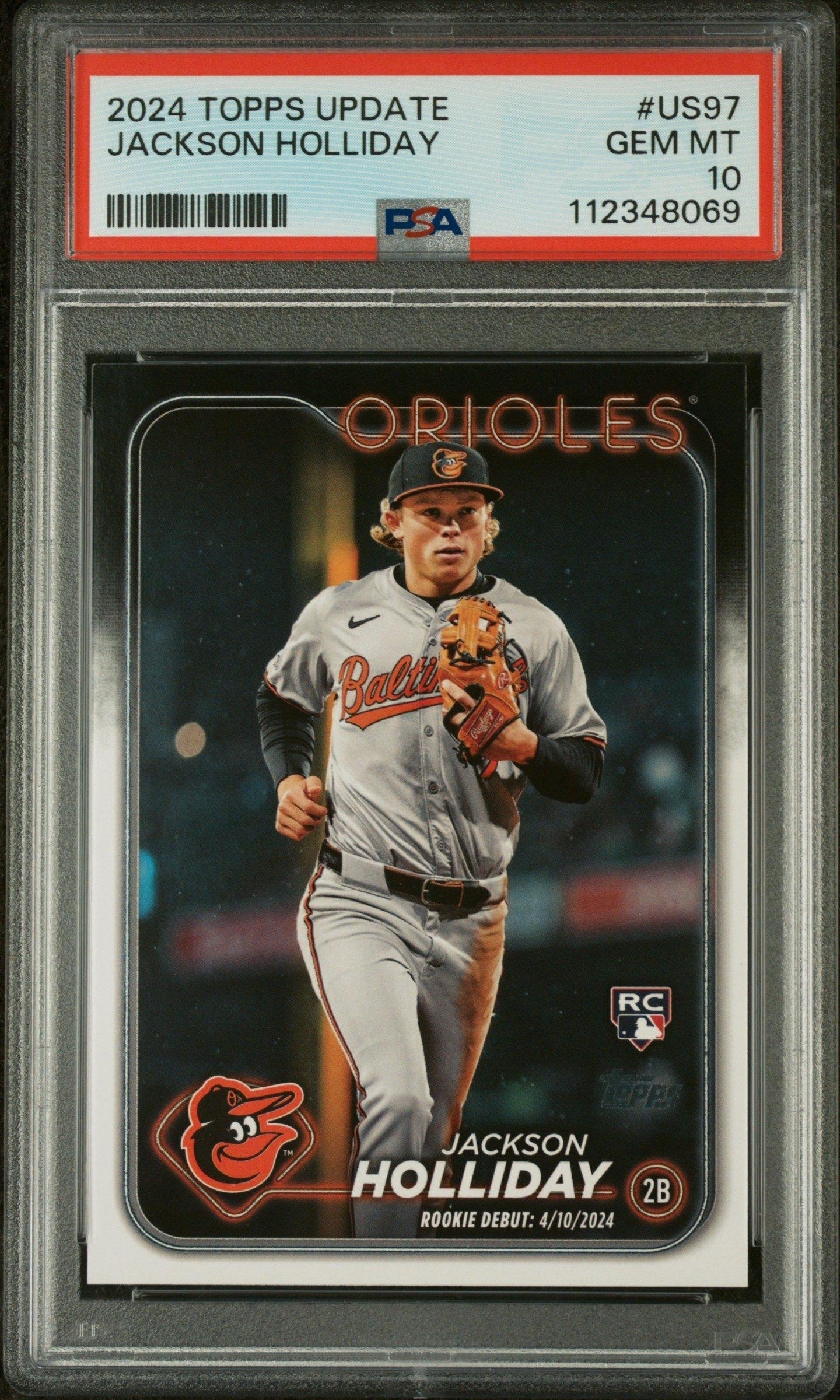 2024 Topps Update Us97 Jackson Holliday PSA 10 Graded Card | GameStop