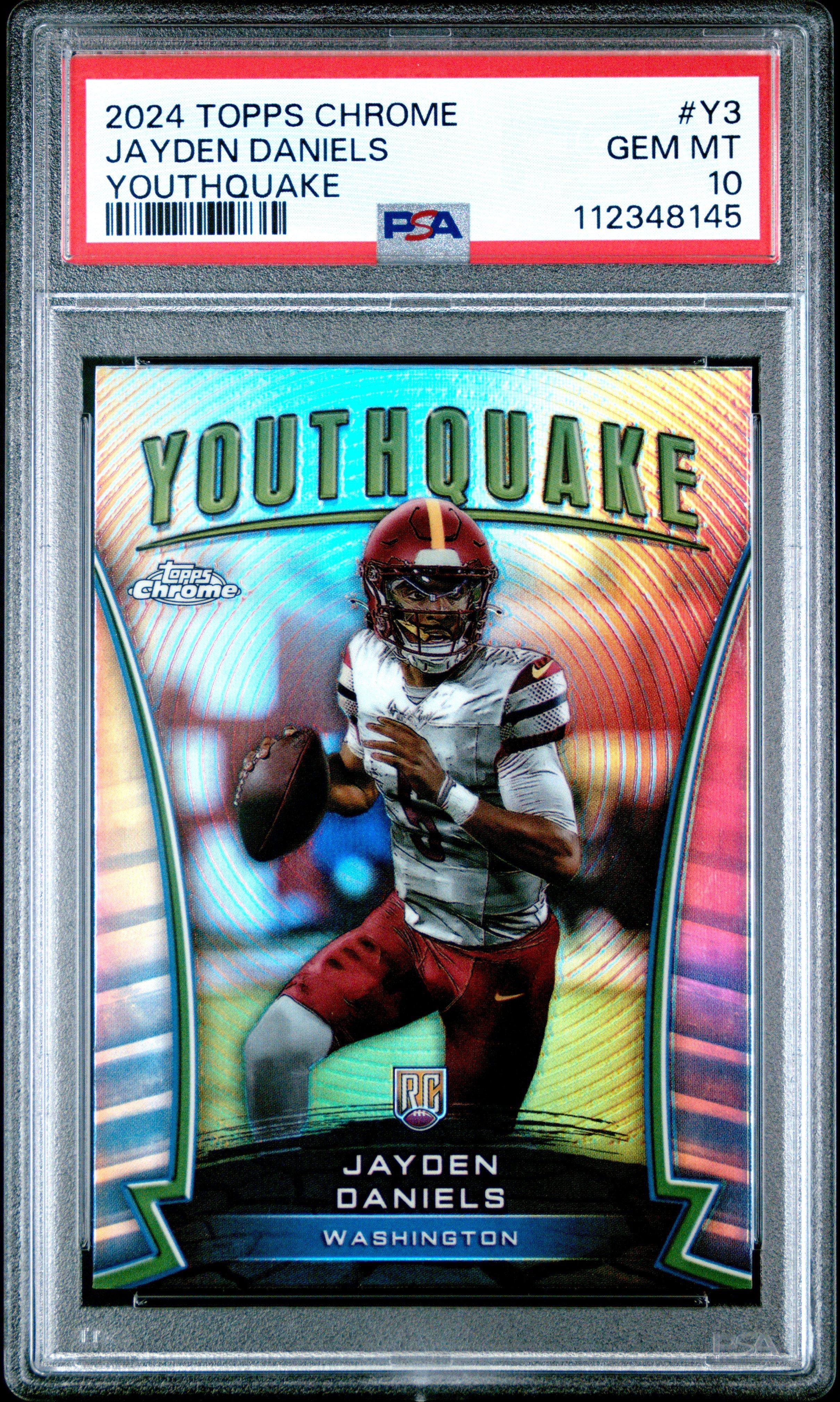 2024 Topps Chrome Youthquake Y3 Jayden Daniels PSA 10