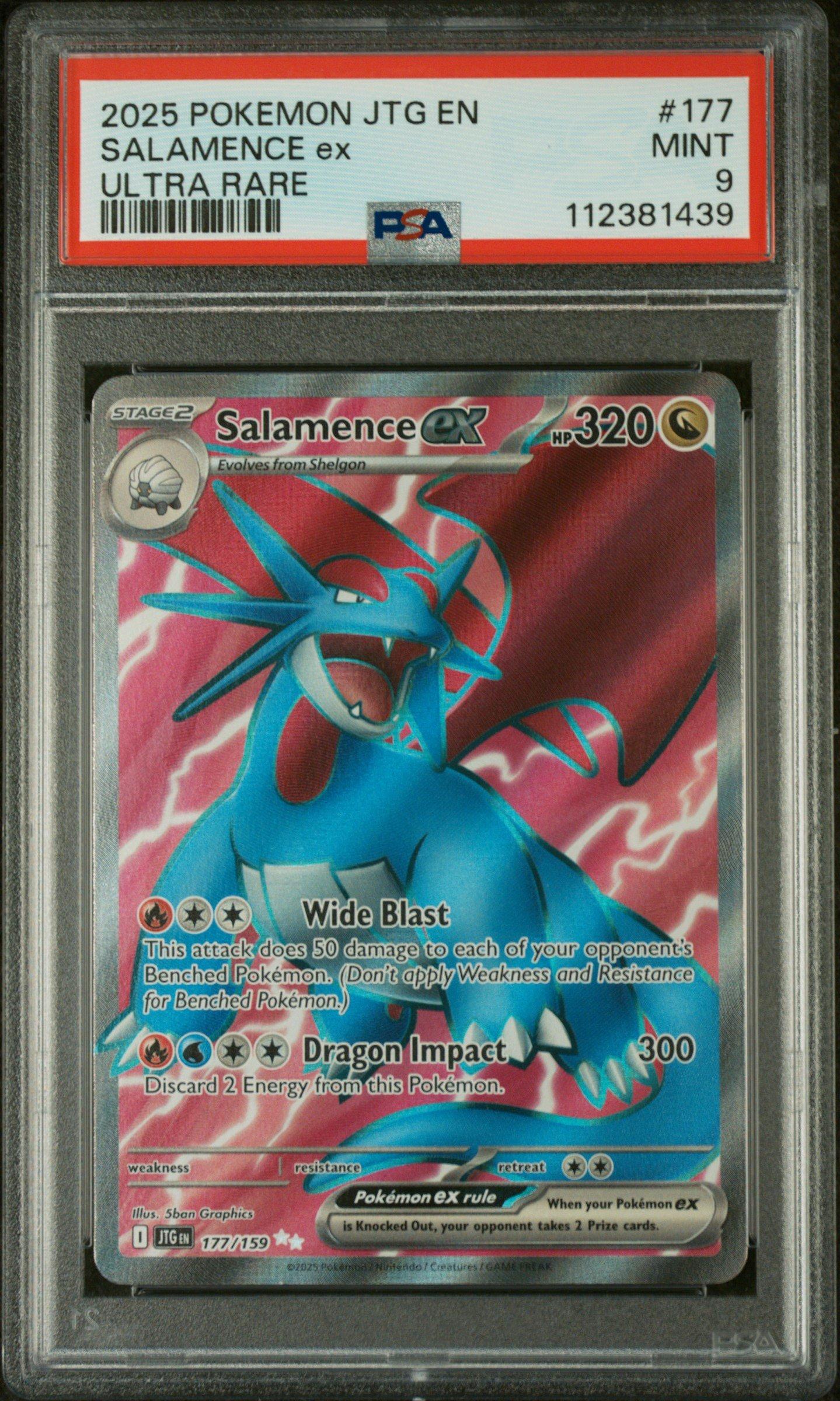2025 Pokemon Jtg En-journey Together 177 Salamence Ex Ultra Rare