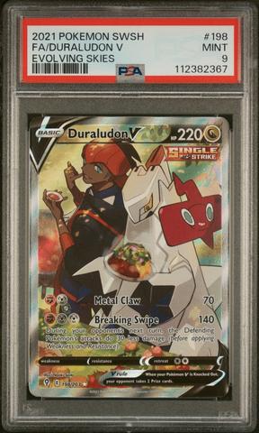 2021 Pokemon Sword & Shield Evolving Skies 198 Full Art/duraludon