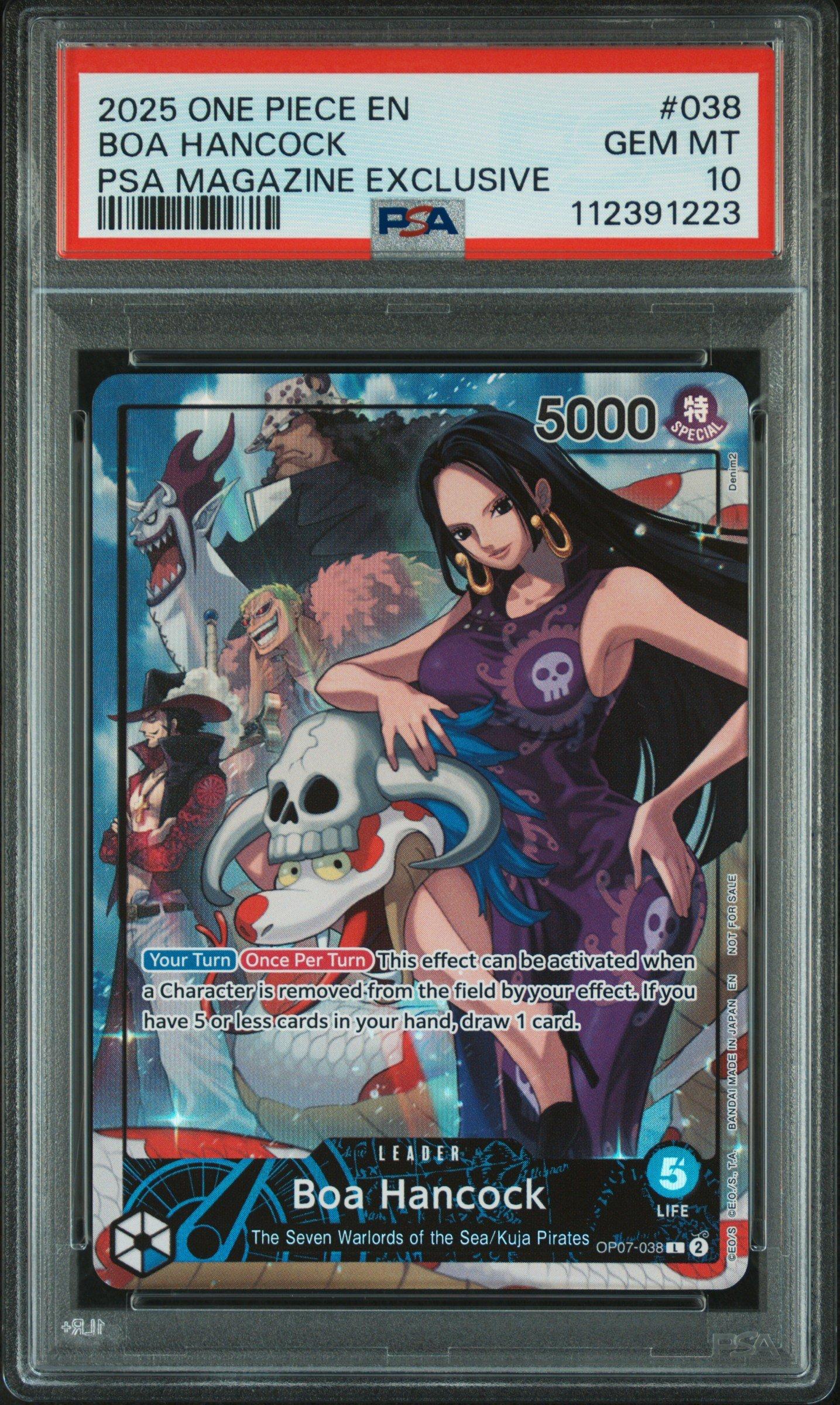 2025 One Piece Promos 038 Boa Hancock Psa Magazine Exclusive PSA