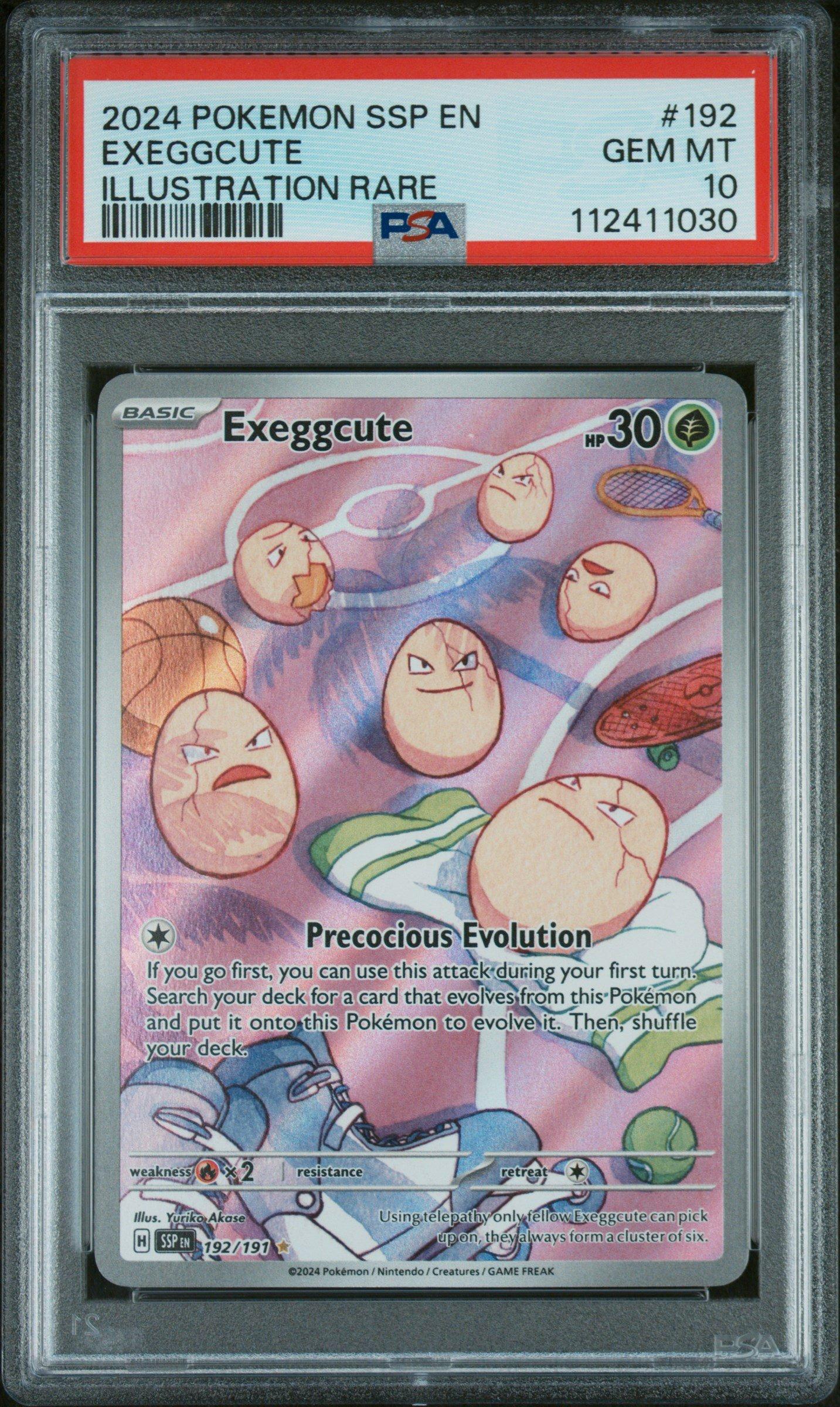 2024 Pokemon Ssp En-surging Sparks 192 Exeggcute Illustration Rare