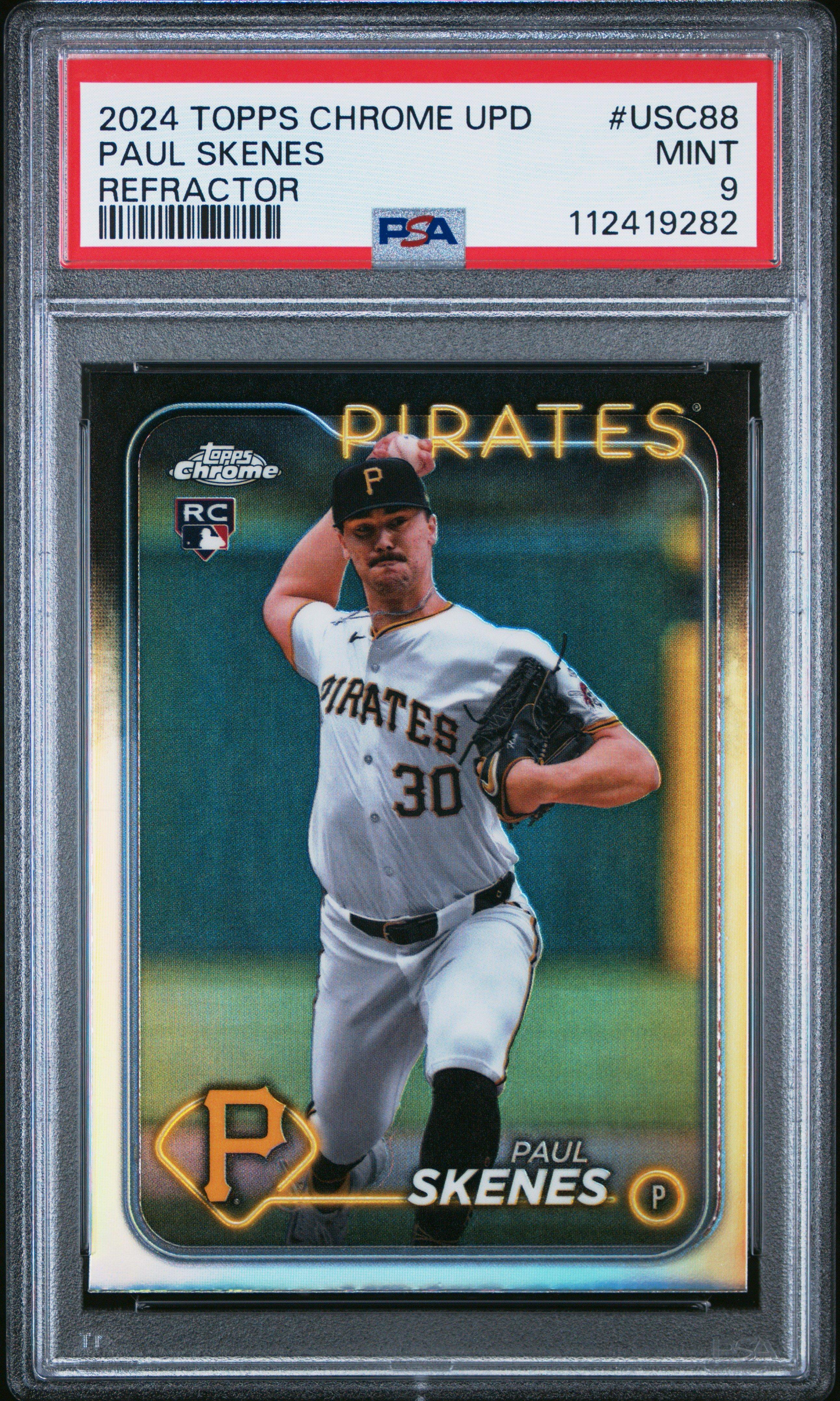 2024 Topps Chrome Update Usc88 Paul Skenes Refractor PSA 9