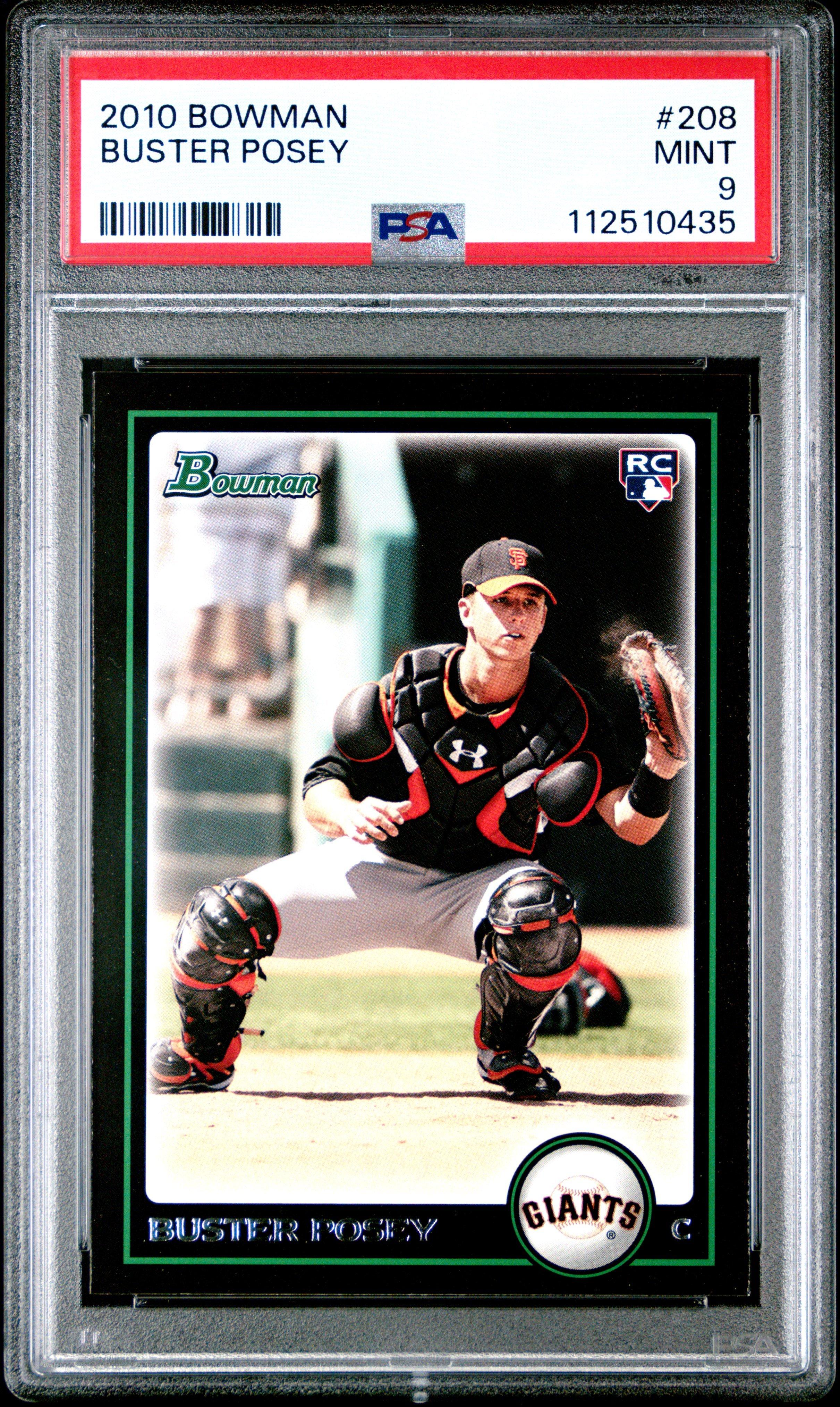 2010 Bowman 208 Buster Posey PSA 9