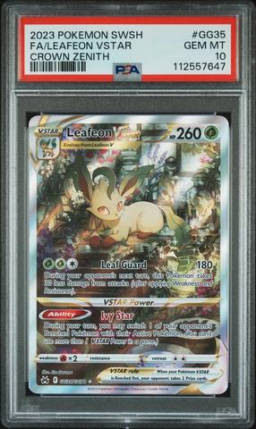 2023 Pokemon Sword And Shield Crown Zenith Gg35 Full Art/leafeon