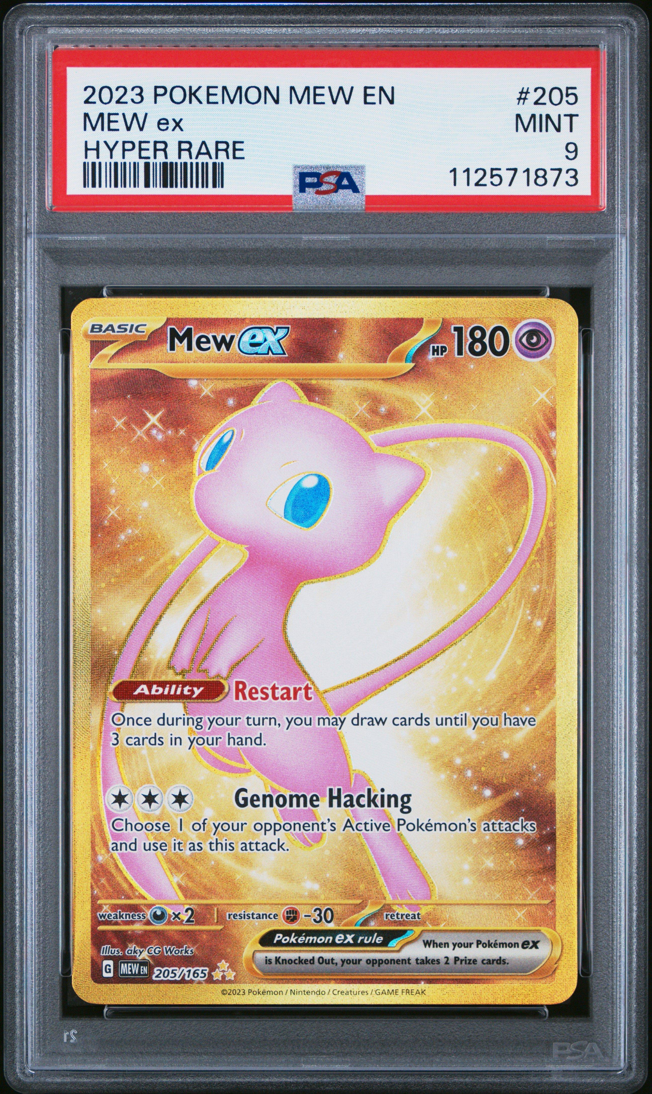 2023 Pokemon Mew En-151 205 Mew Ex Hyper Rare PSA 9 | GameStop