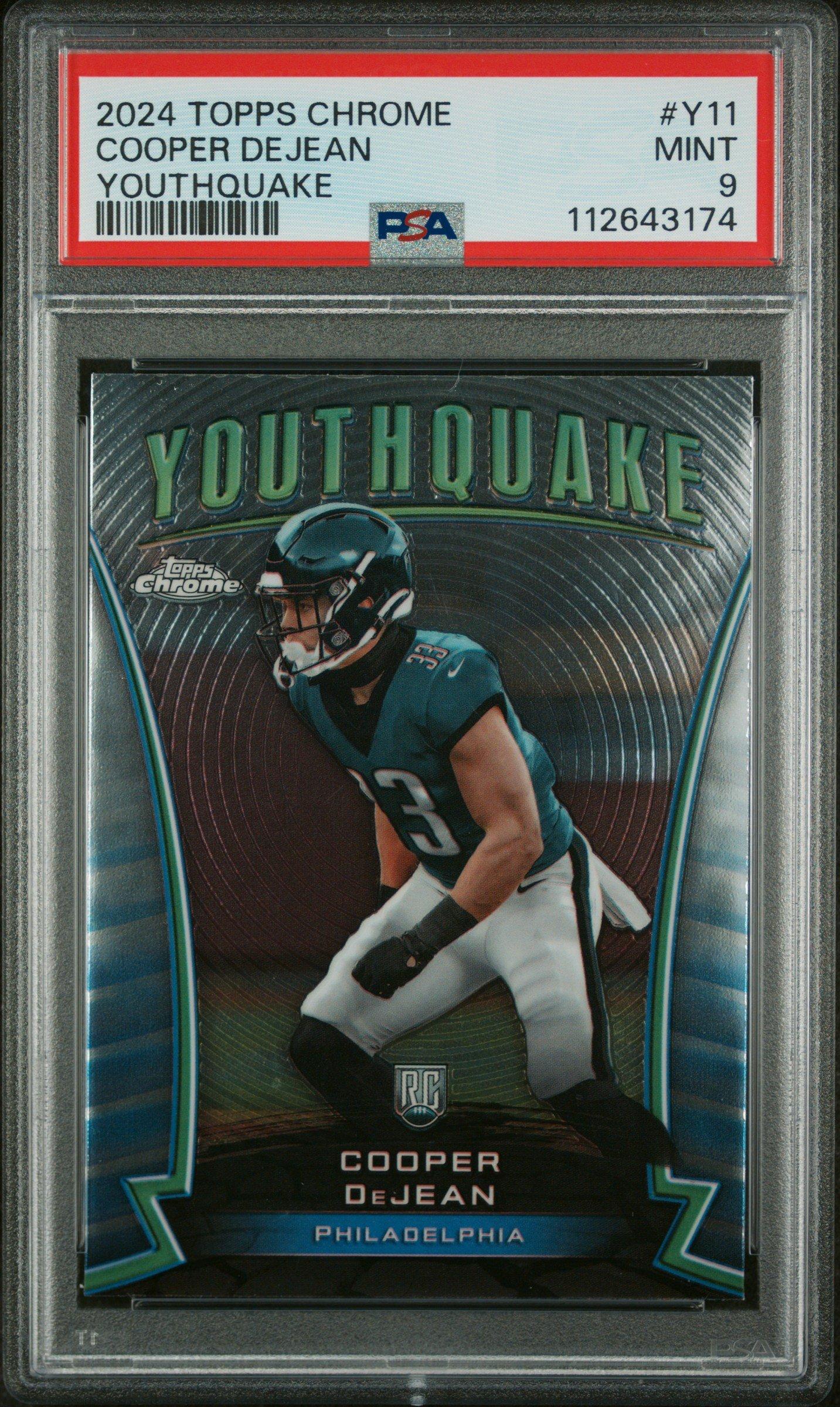 2024 Topps Chrome Youthquake Y11 Cooper Dejean PSA 9