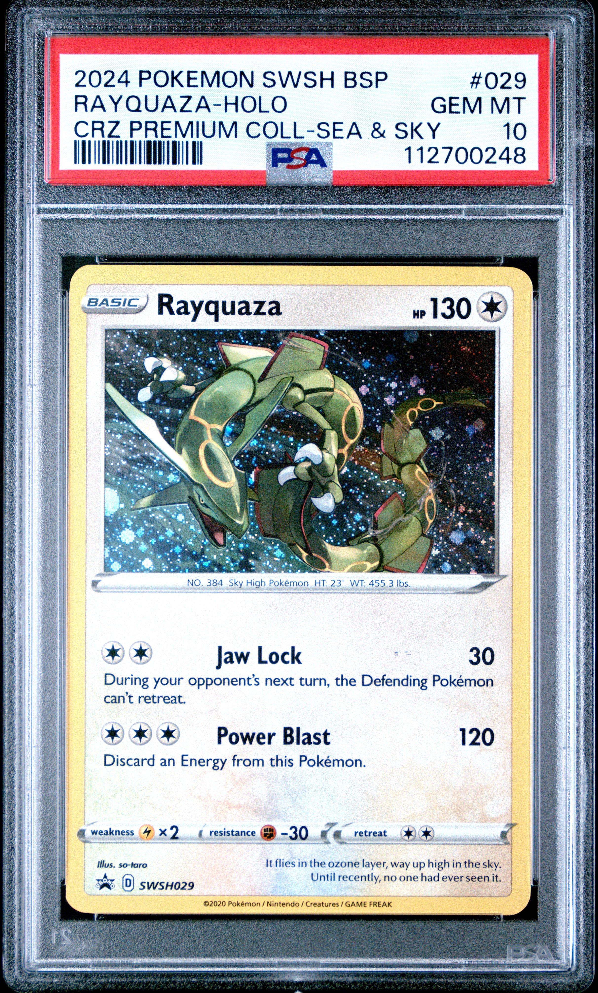 2024 ポケモンカード Rayquaza-Holo #029 2024 Pokemon Swsh Black Star Promo 029 Rayquaza-holo Crown Zenith