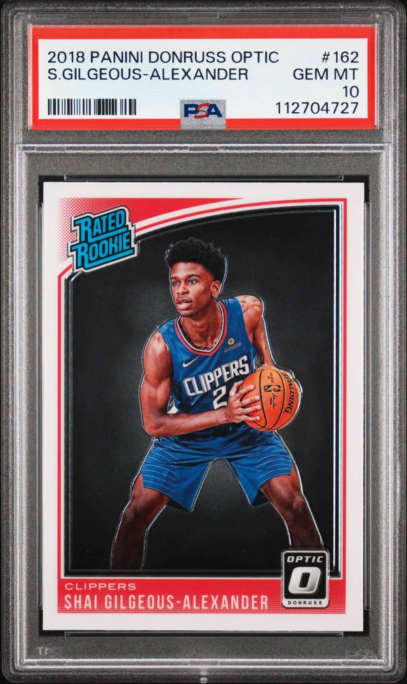 2018 Panini Donruss Optic 162 Shai Gilgeous-alexander PSA 10 