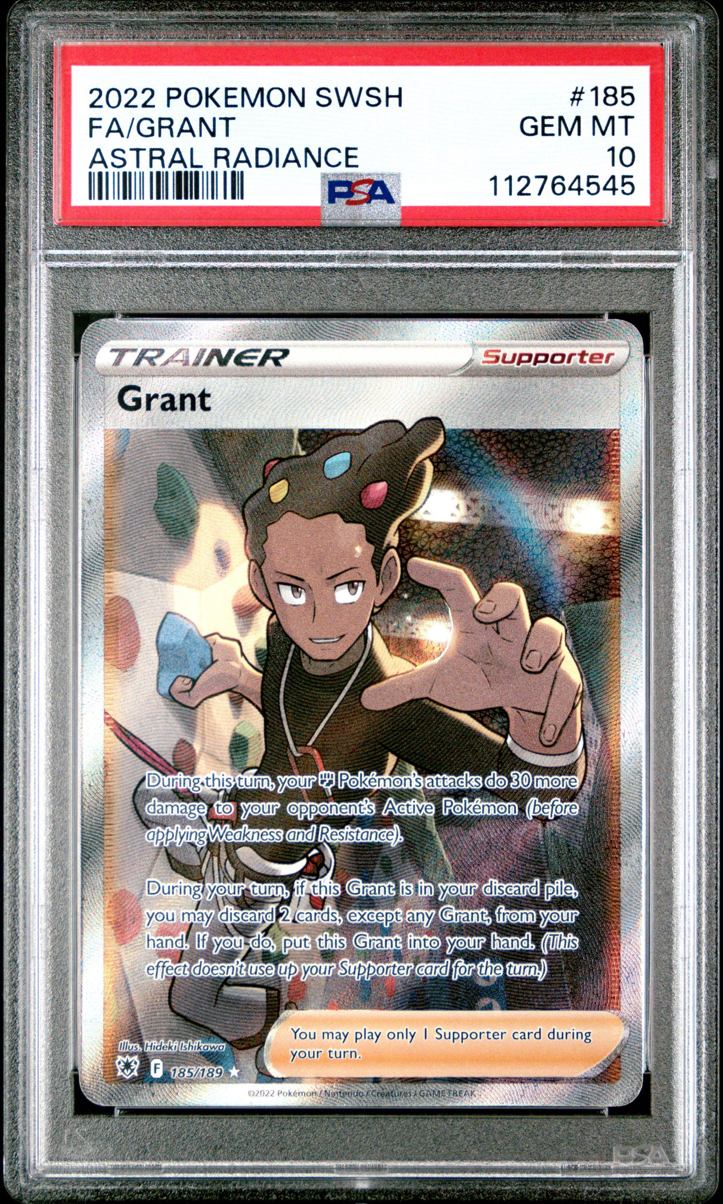 2022 Pokemon Sword & Shield Astral Radiance 185 Full Art/grant PSA