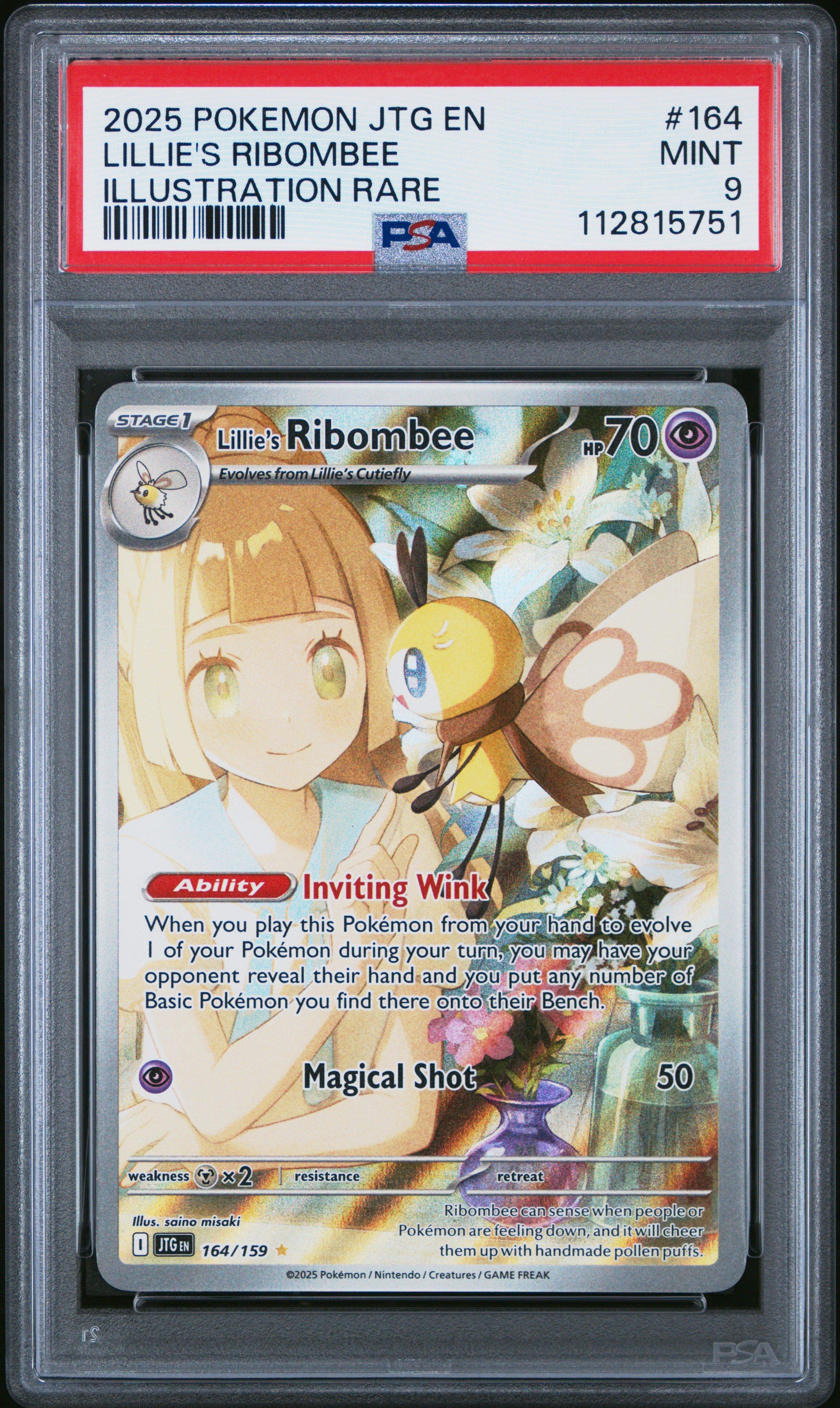 2025 Pokemon Jtg En-journey Together 164 Lillie's Ribombee