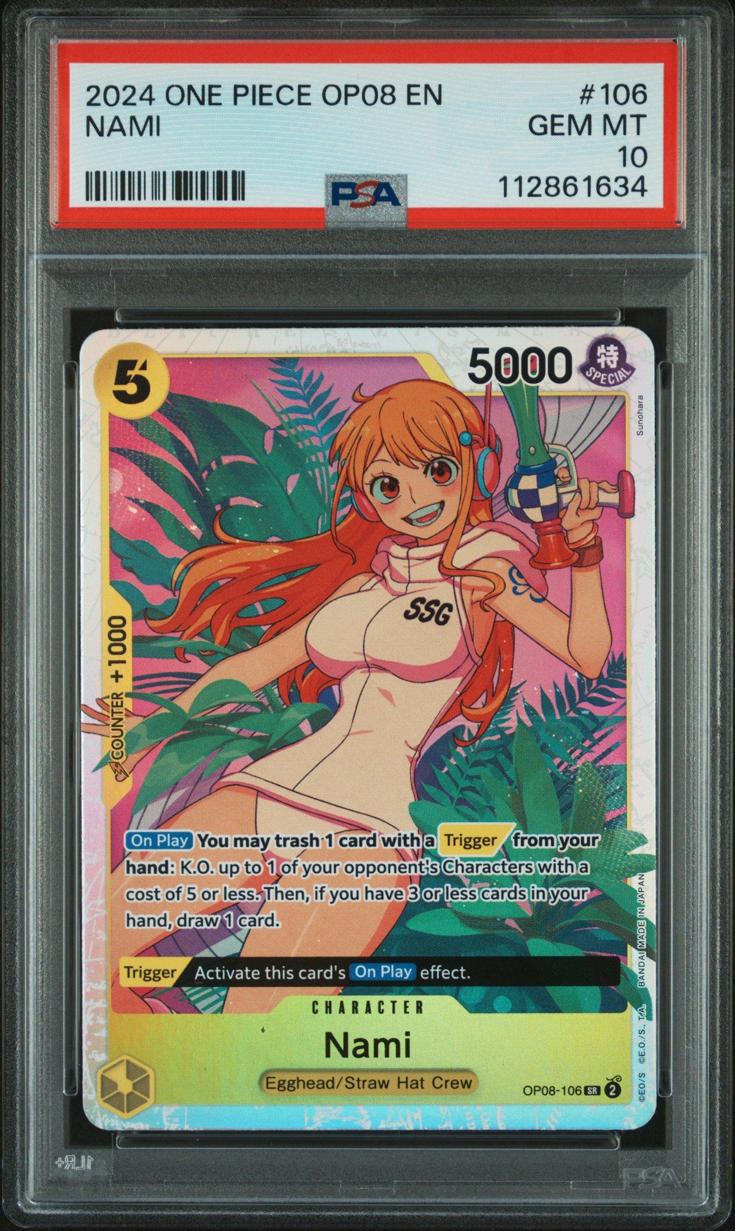 2024 One Piece Op08-two Legends 106 Nami PSA 10 | GameStop