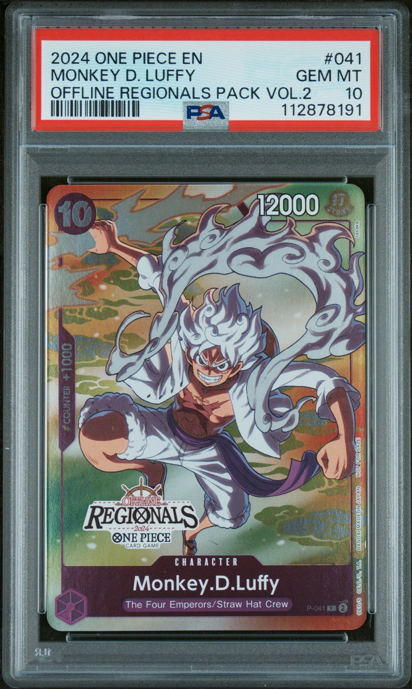 2024 One Piece Offline Regionals Pack 2024 Vol.2 041 Monkey D