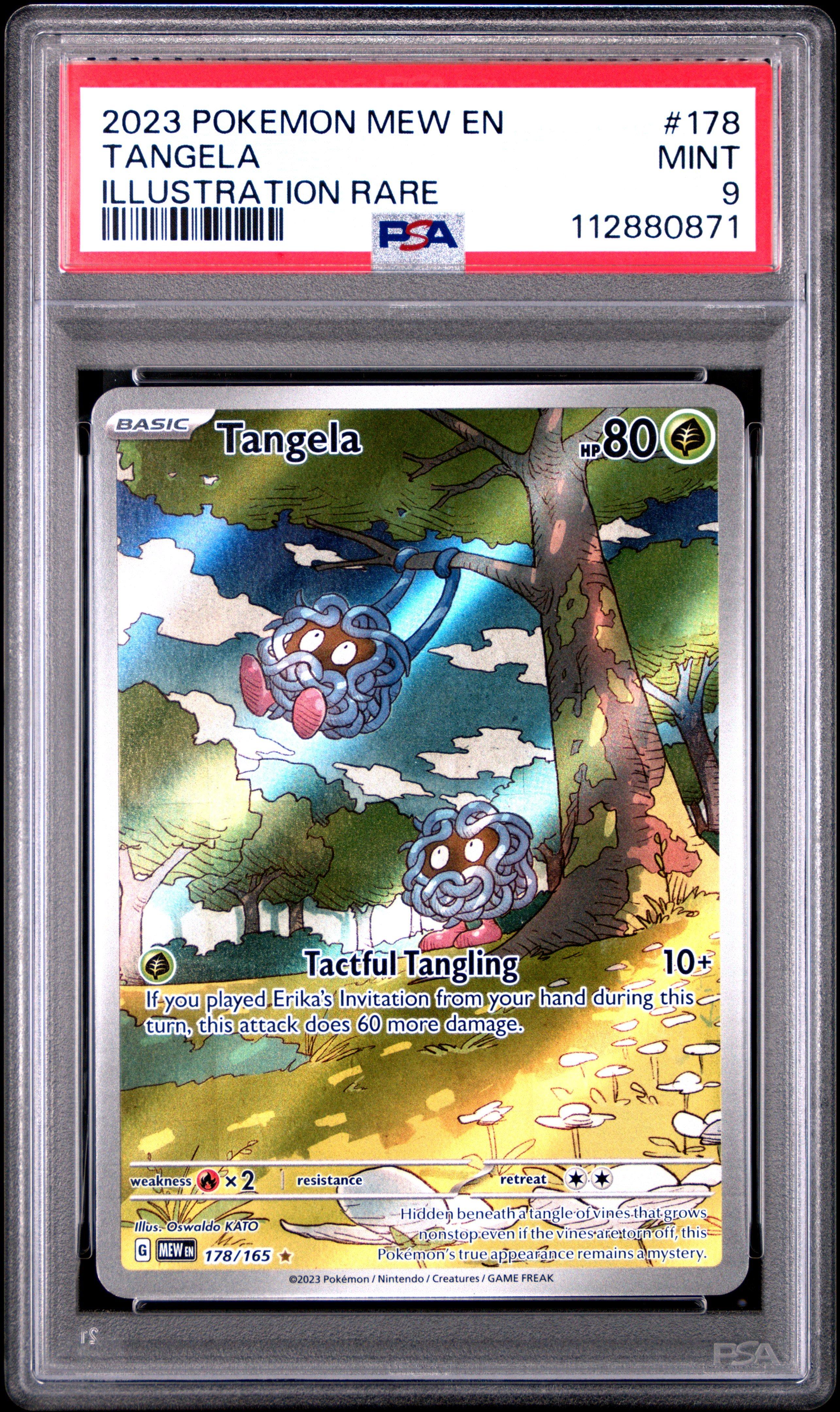 rare tangela pokemon card Tangela - Grass - 178/165 (NM) (Holofoil)