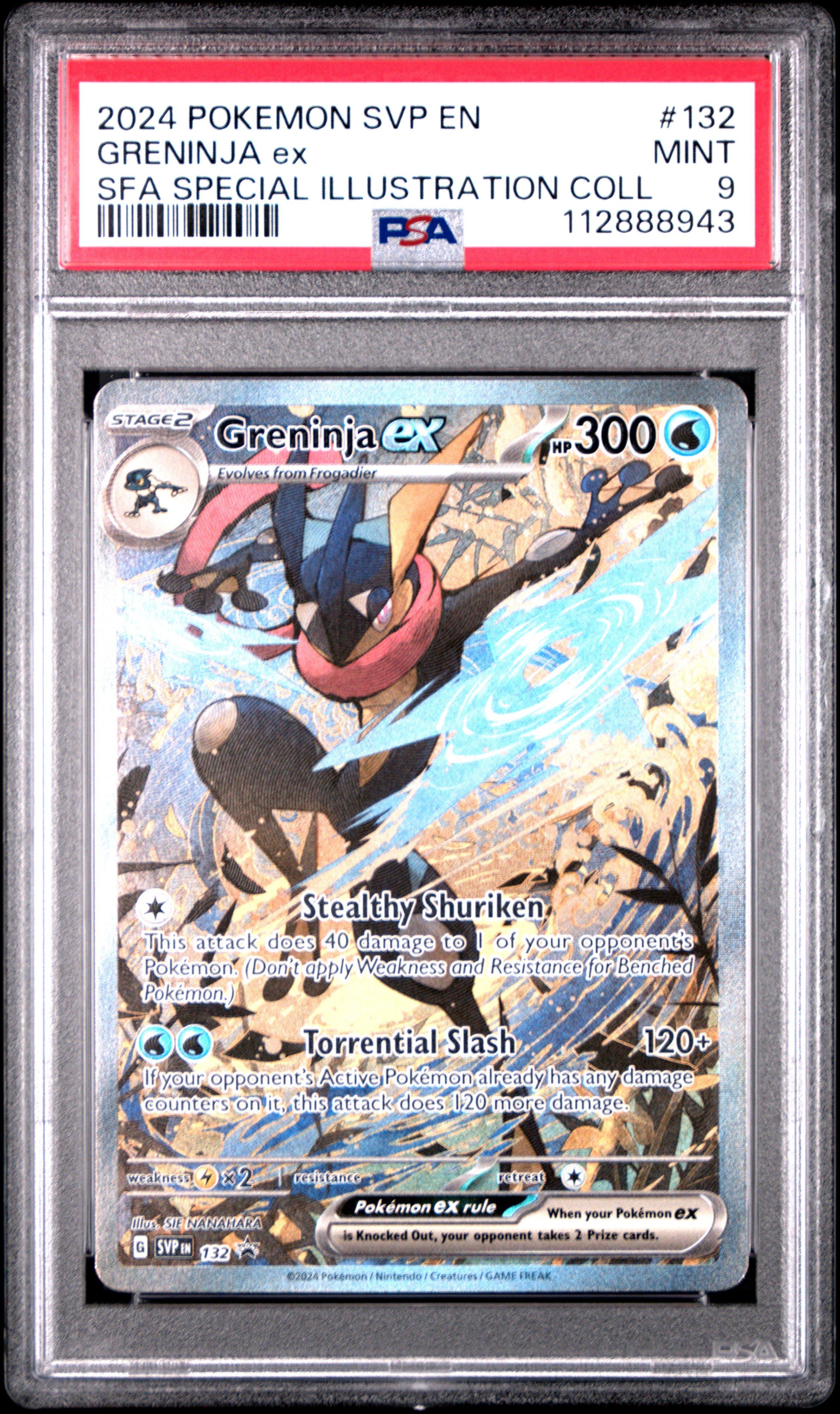 2024 PSA10 Greninja ex SVP EN 132 英語版 2024 Pokemon Svp En-sv Black Star Promo 132 Greninja Ex Shrouded