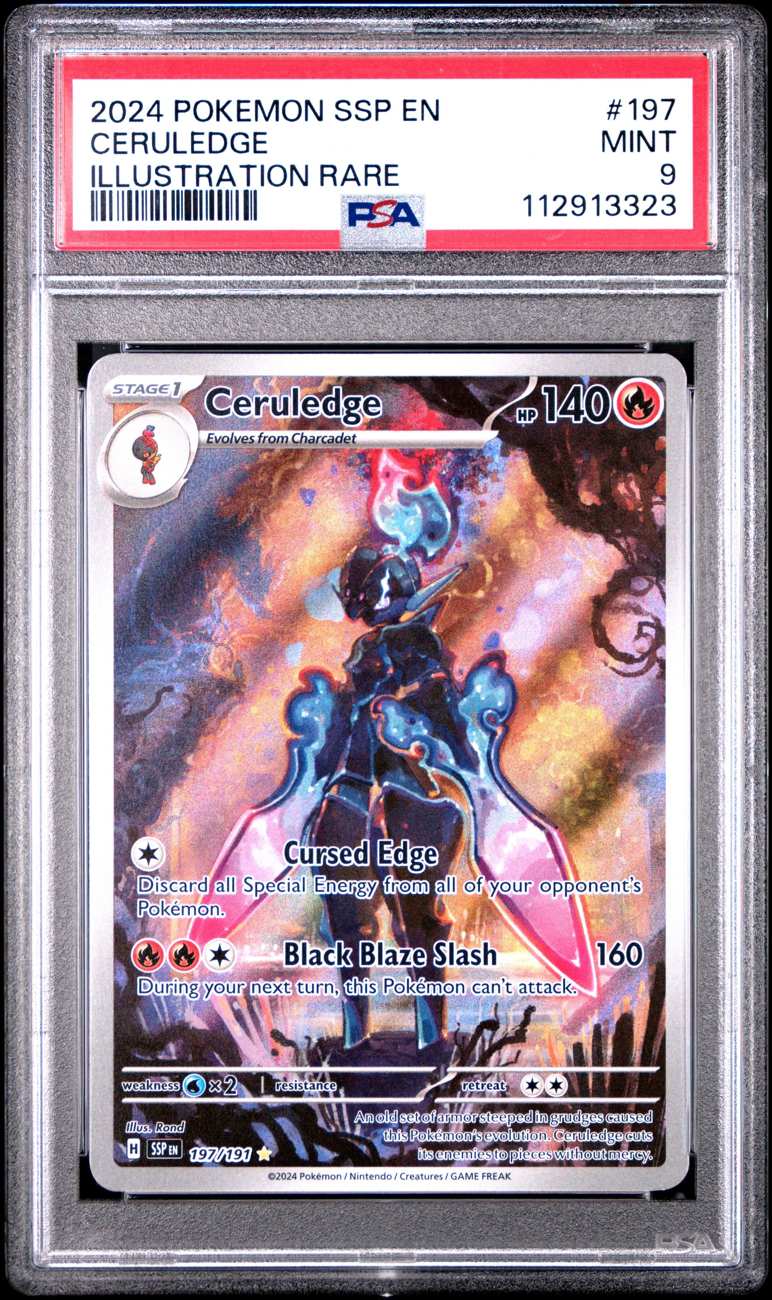 2024 Pokemon Ssp En-surging Sparks 197 Ceruledge Illustration Rare