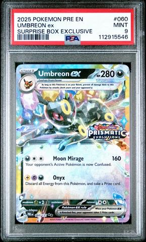 2025 Pokemon Pre En-prismatic Evolutions 059 Umbreon PSA 10