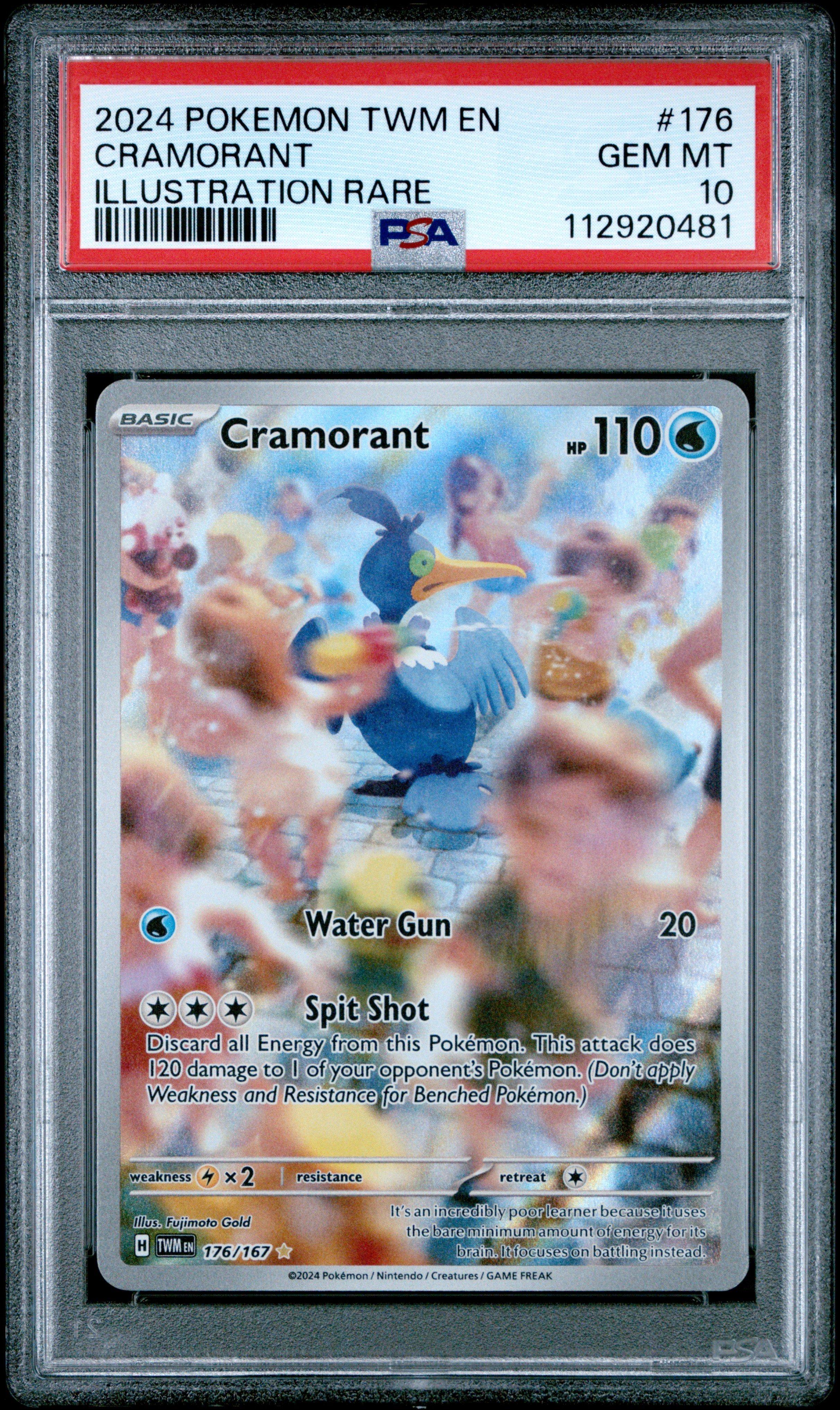 2024 Pokemon Twm En-twilight Masquerade 176 Cramorant Illustration