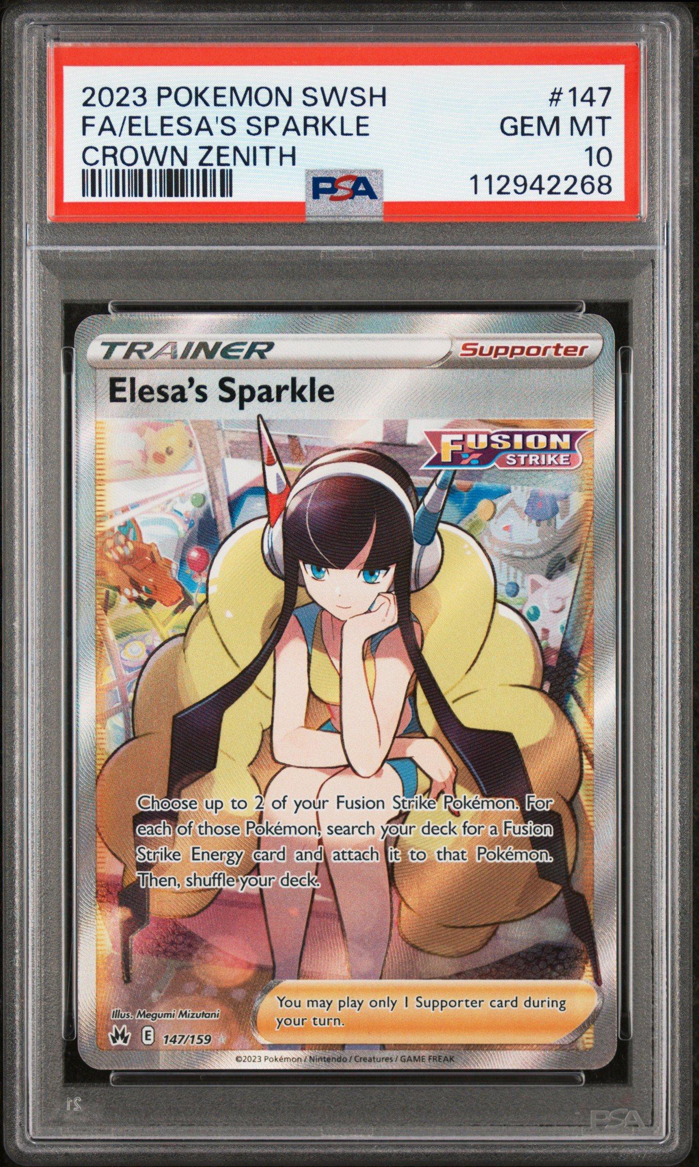 2023 Pokemon Sword And Shield Crown Zenith 147 Full Art/elesa's