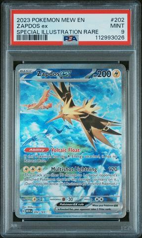 2023 Pokemon Mew En-151 202 Zapdos Ex Special Illustration Rare