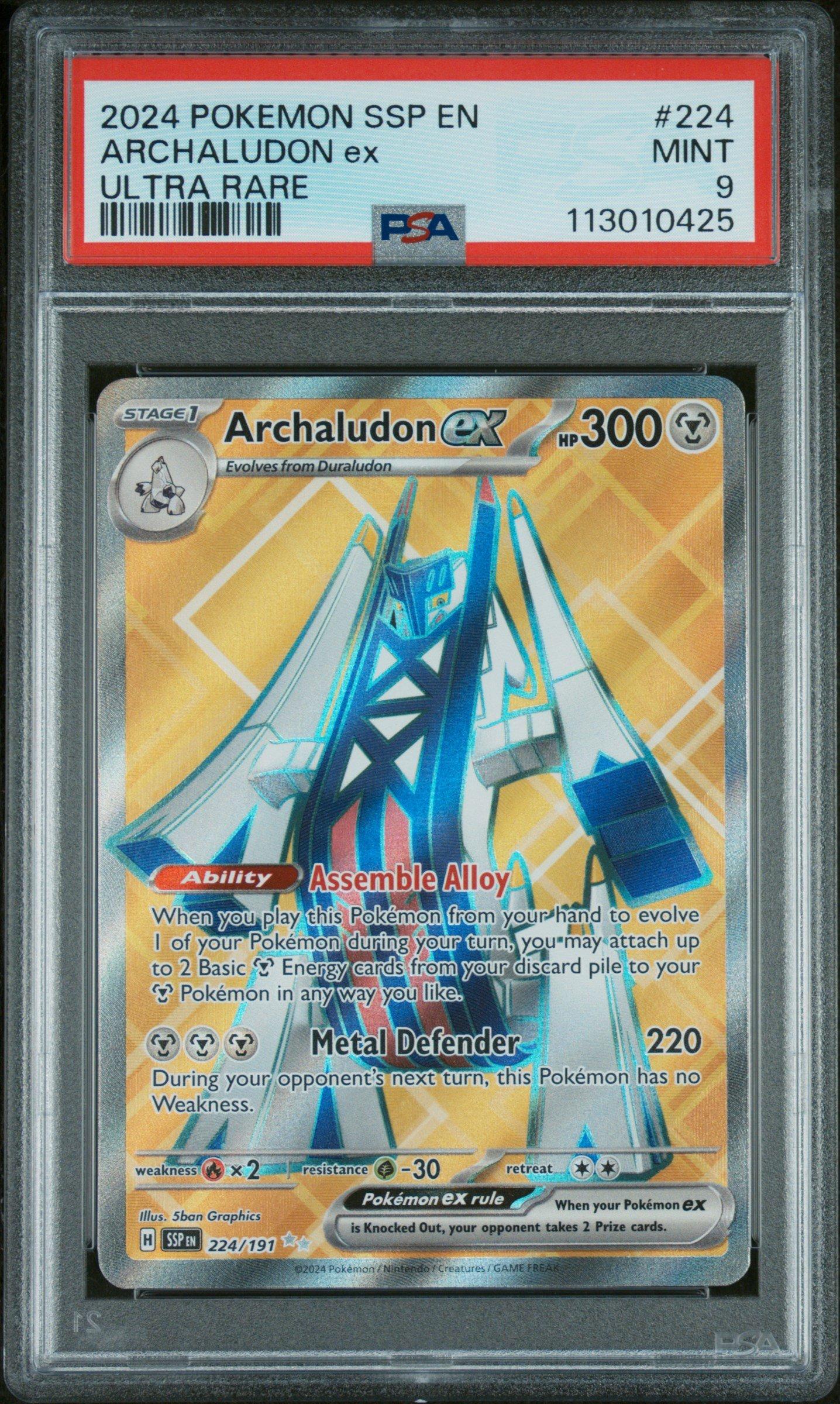 2024 Pokemon Ssp En-surging Sparks 224 Archaludon Ex Ultra Rare