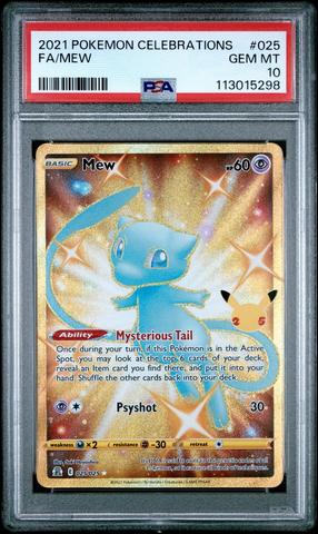 2021 Pokemon Celebrations 025 Full Art/mew PSA 10 | GameStop