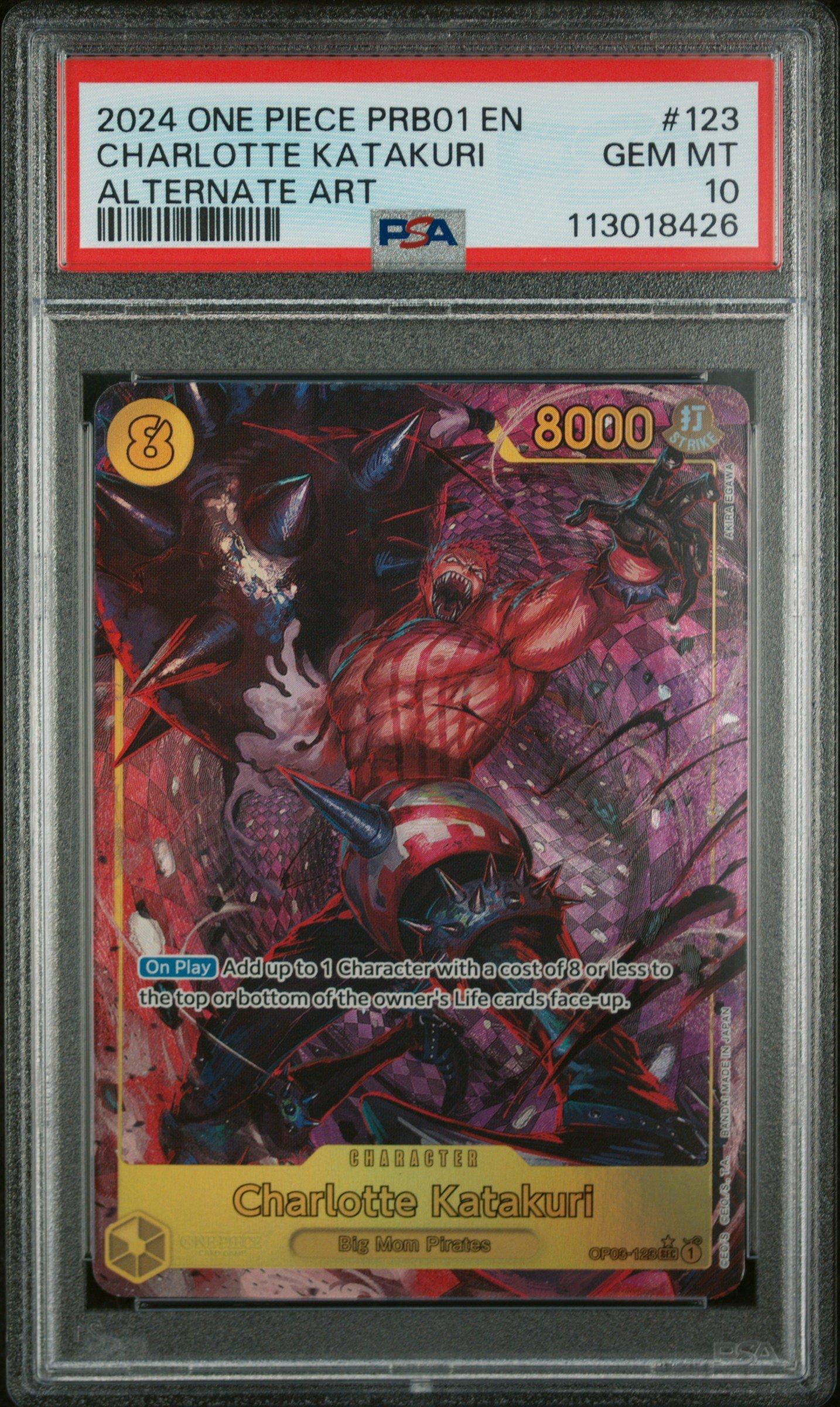 2024 One Piece Prb01-premium Booster -one Piece Card The Best- 123