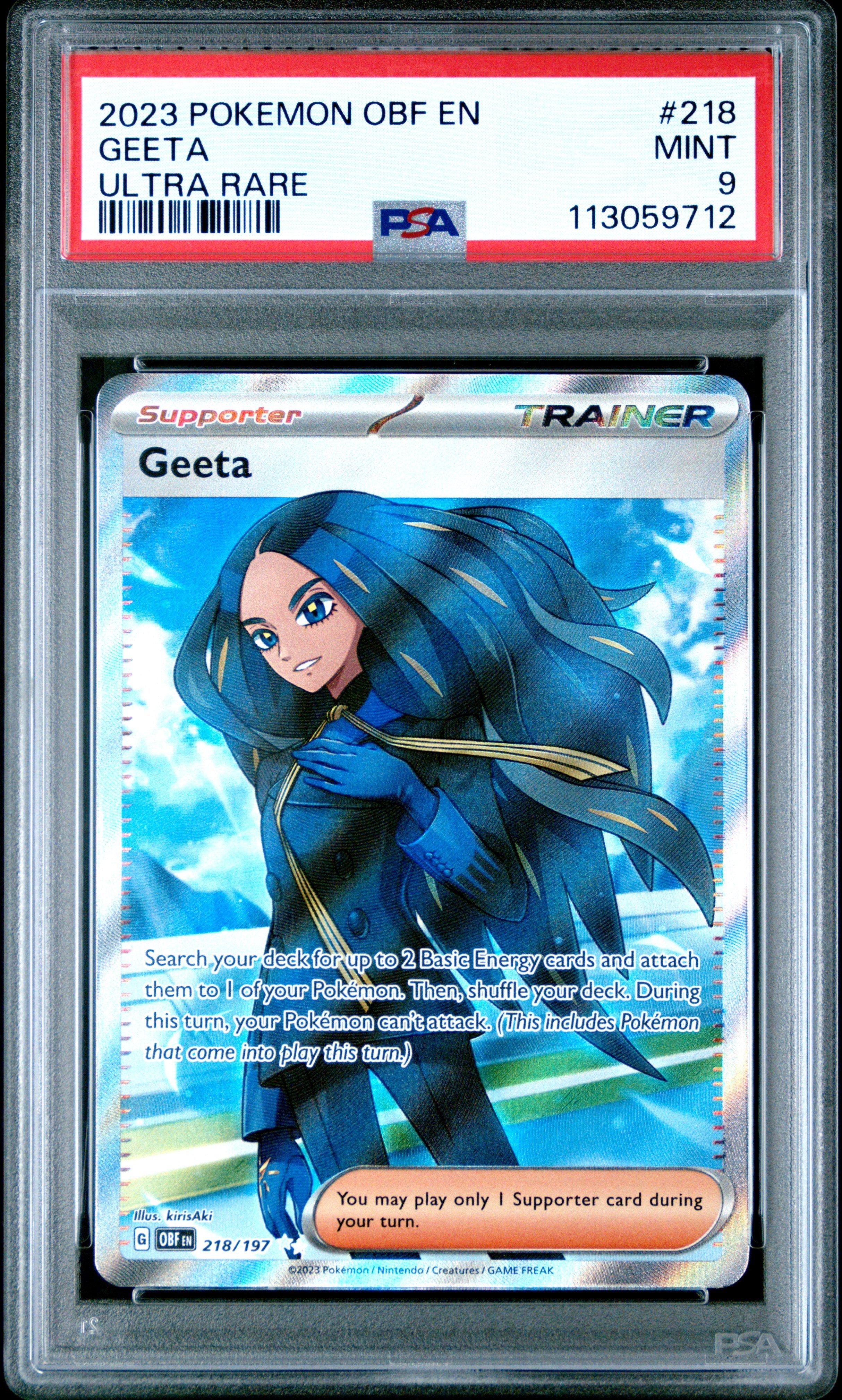 pokemon tcg obsidian flames rare cards Charizard EX 215/197 Full Art Holo Ultra Rare Obsidian Flames TCG 9