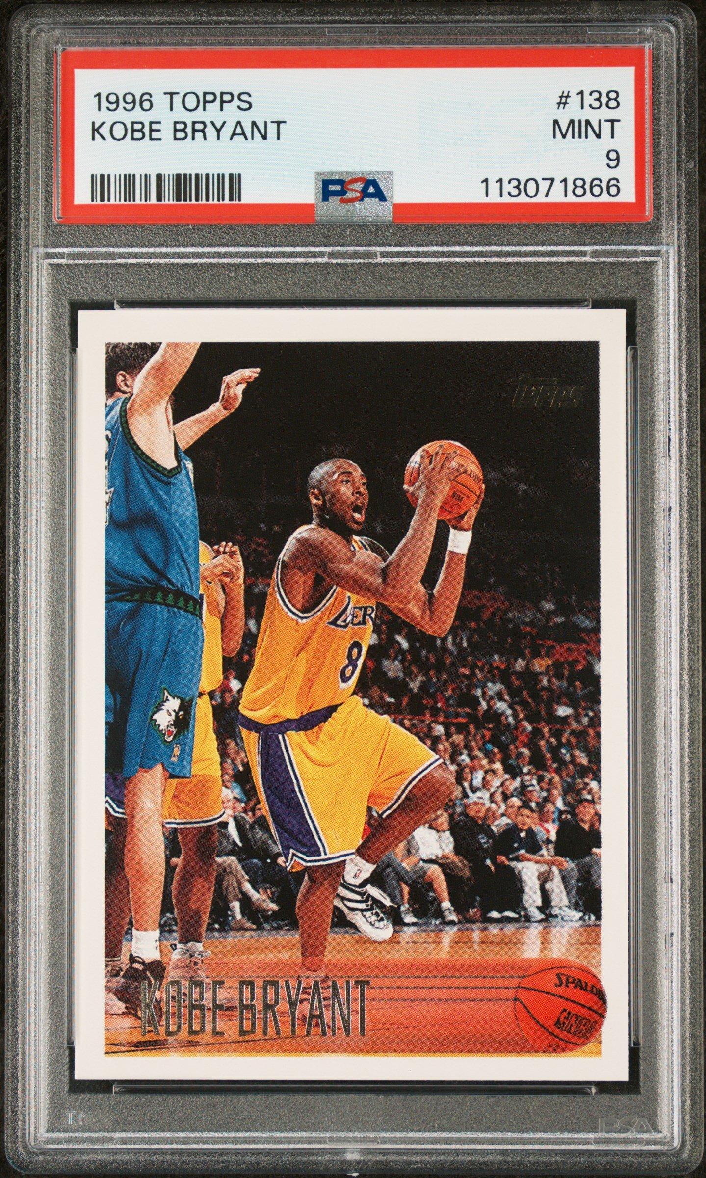 1996 Topps 138 Kobe Bryant PSA
