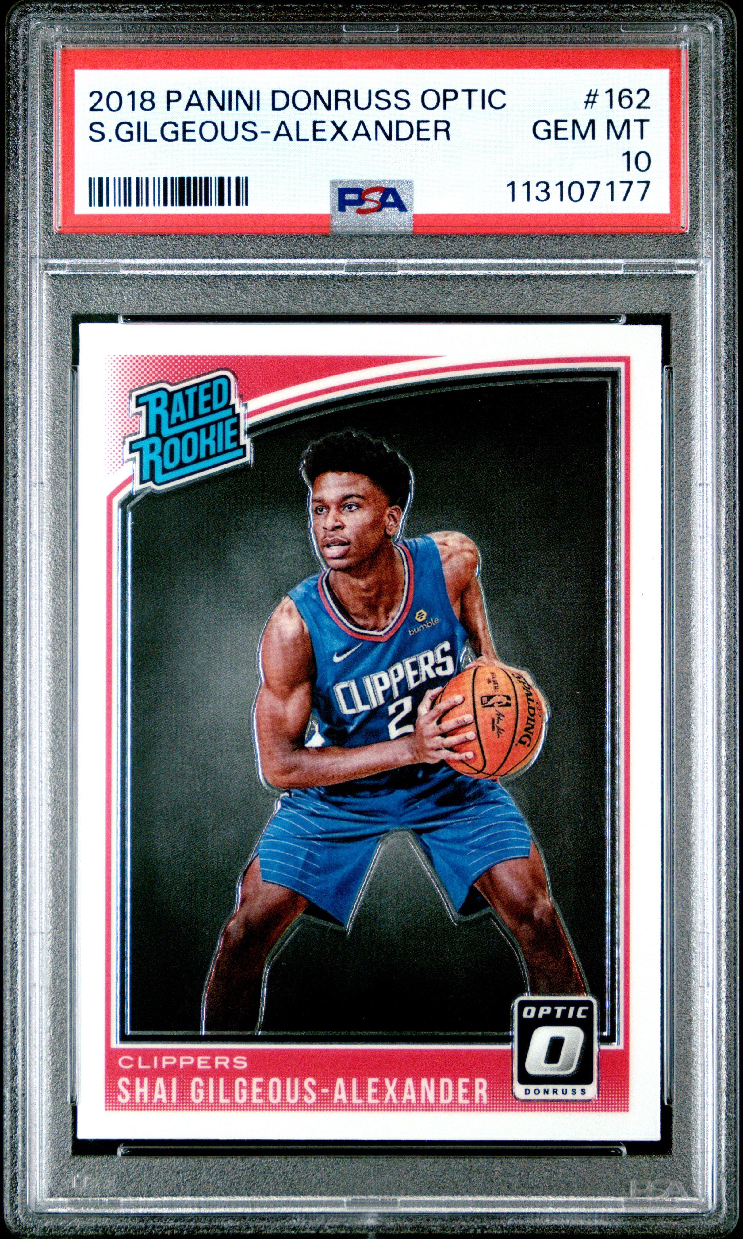 2018 Panini Donruss Optic 162 Shai Gilgeous-alexander PSA