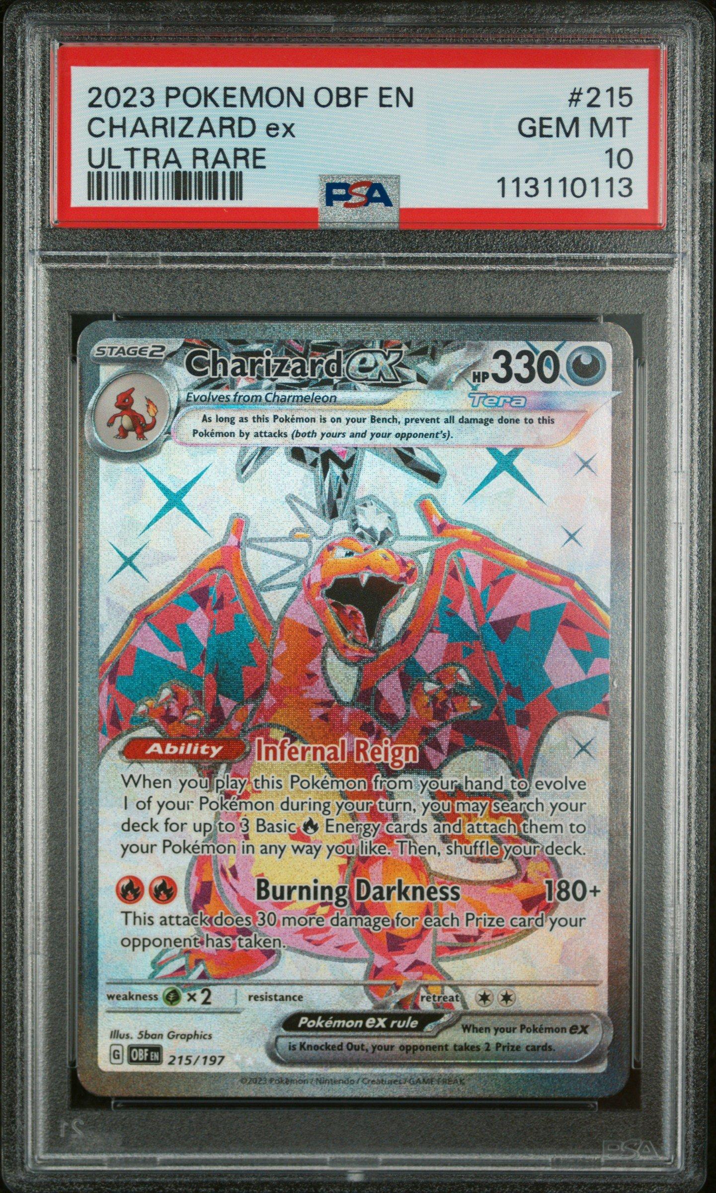 2023 Pokemon Obf En-obsidian Flames 215 Charizard Ex Ultra Rare