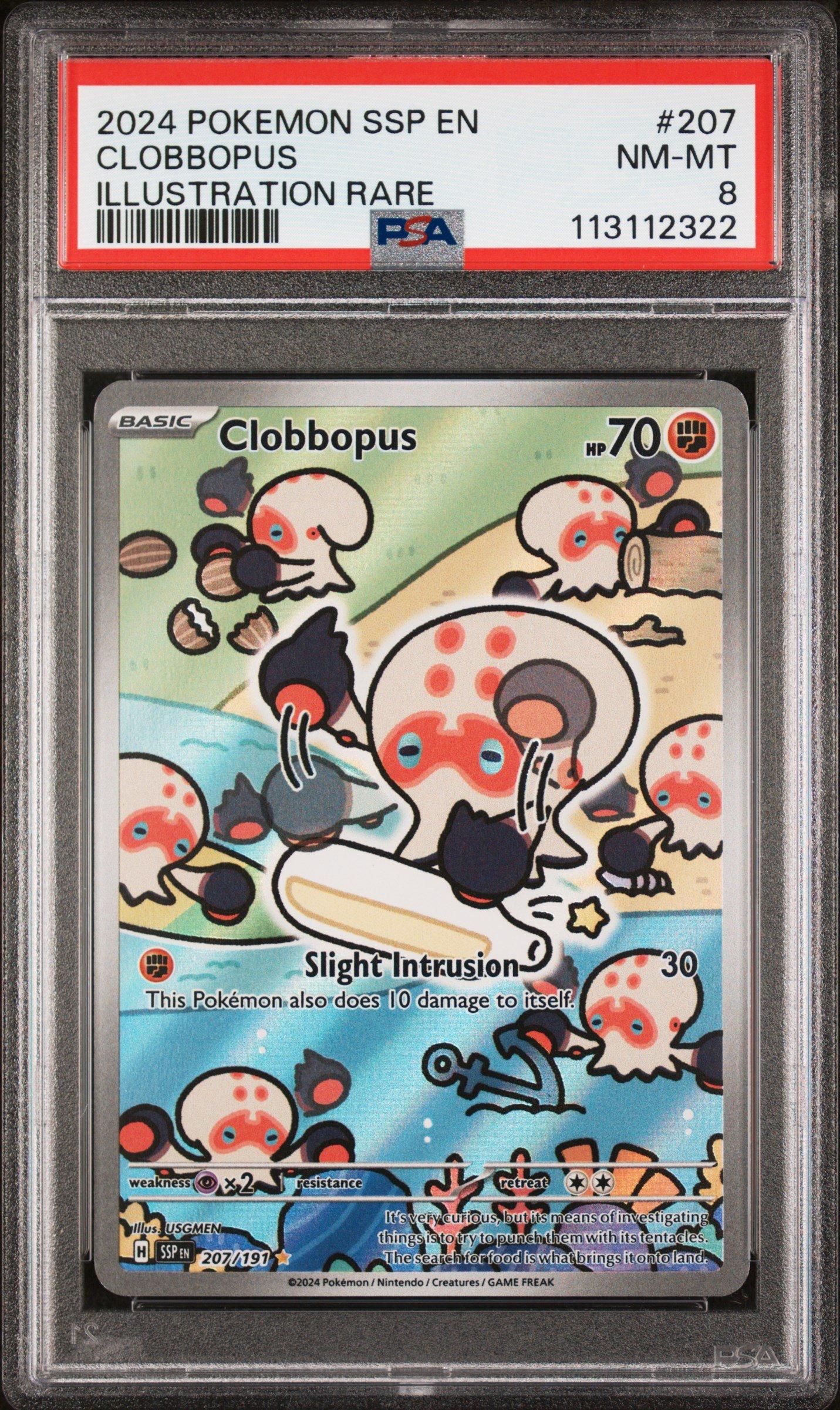 2024 Pokemon Ssp En-surging Sparks 207 Clobbopus Illustration Rare