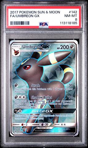値上げ予定　ブラッキーGX　SR　英語版　UmbreonGX - 142/149 ポケモンカード 英語版 海外限定 ブラッキーGX SR HR SSR 色違い