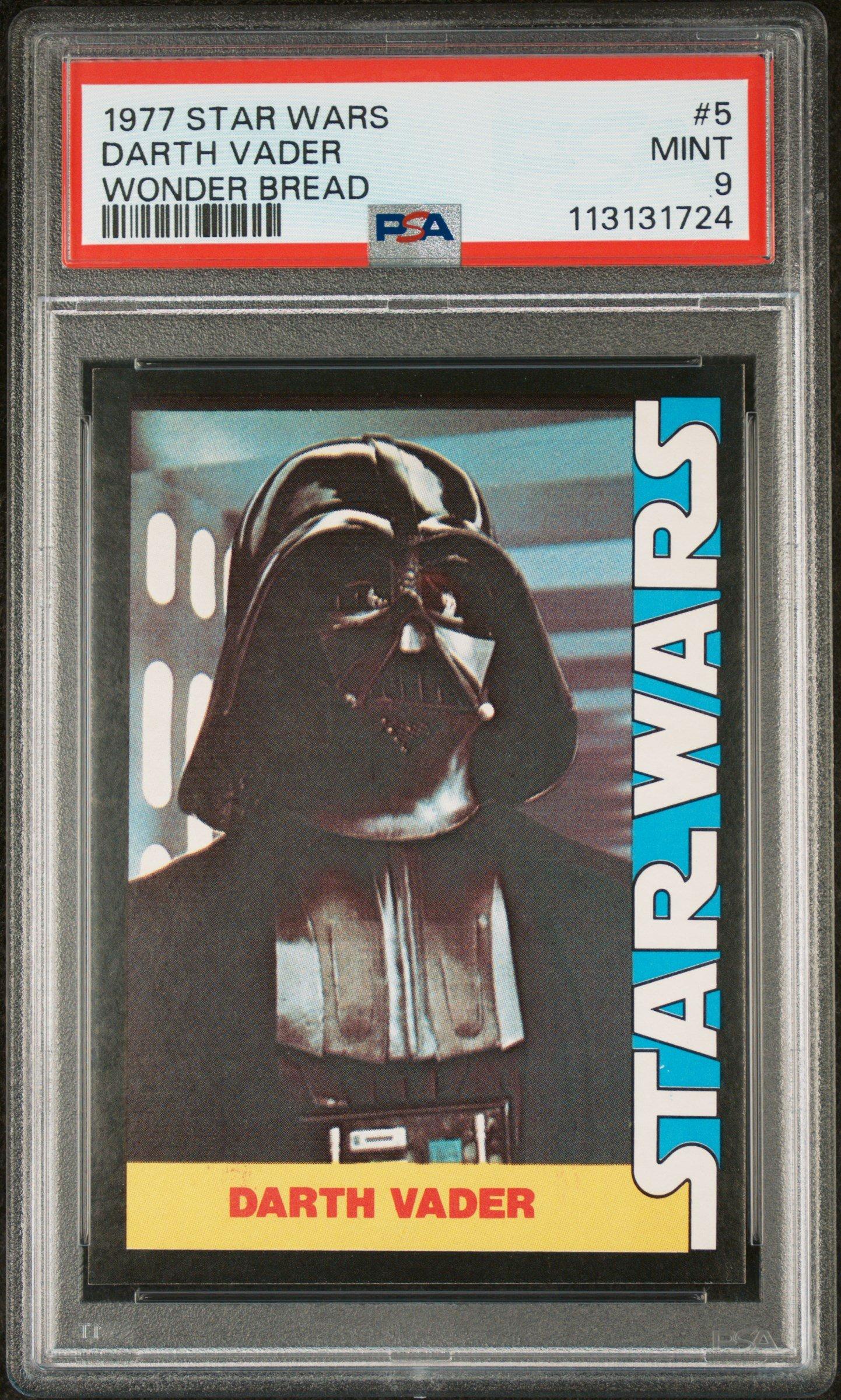 1977 Star Wars Wonder Bread 5 Darth Vader PSA 9