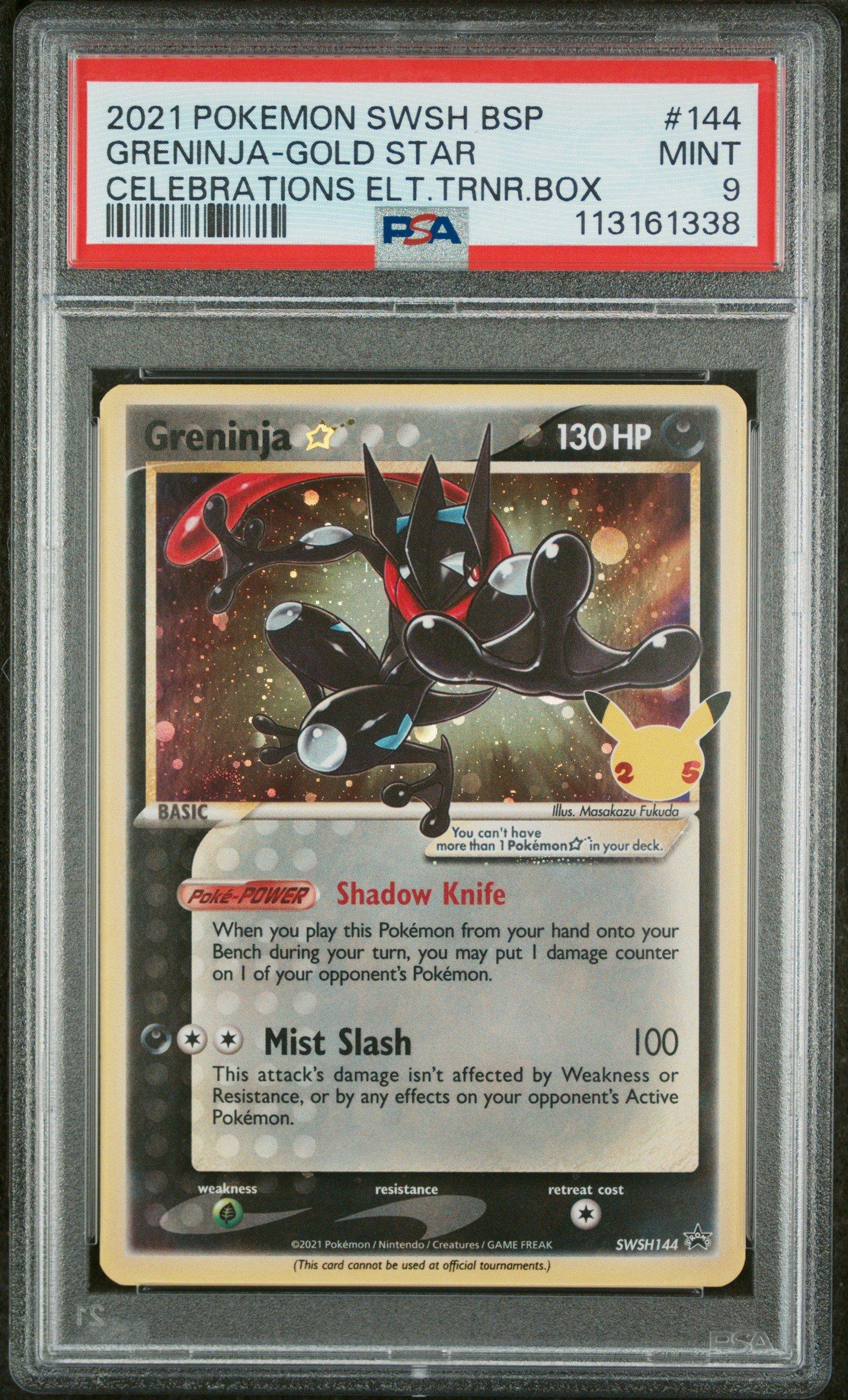 2021 Pokemon Swsh Black Star Promo 144 Greninja-gold Star
