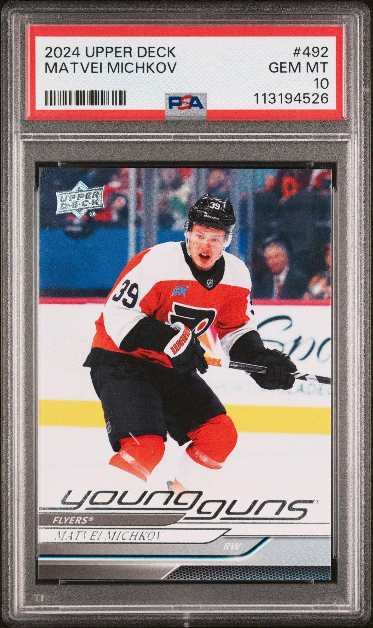 2024 Upper Deck 492 Matvei Michkov PSA