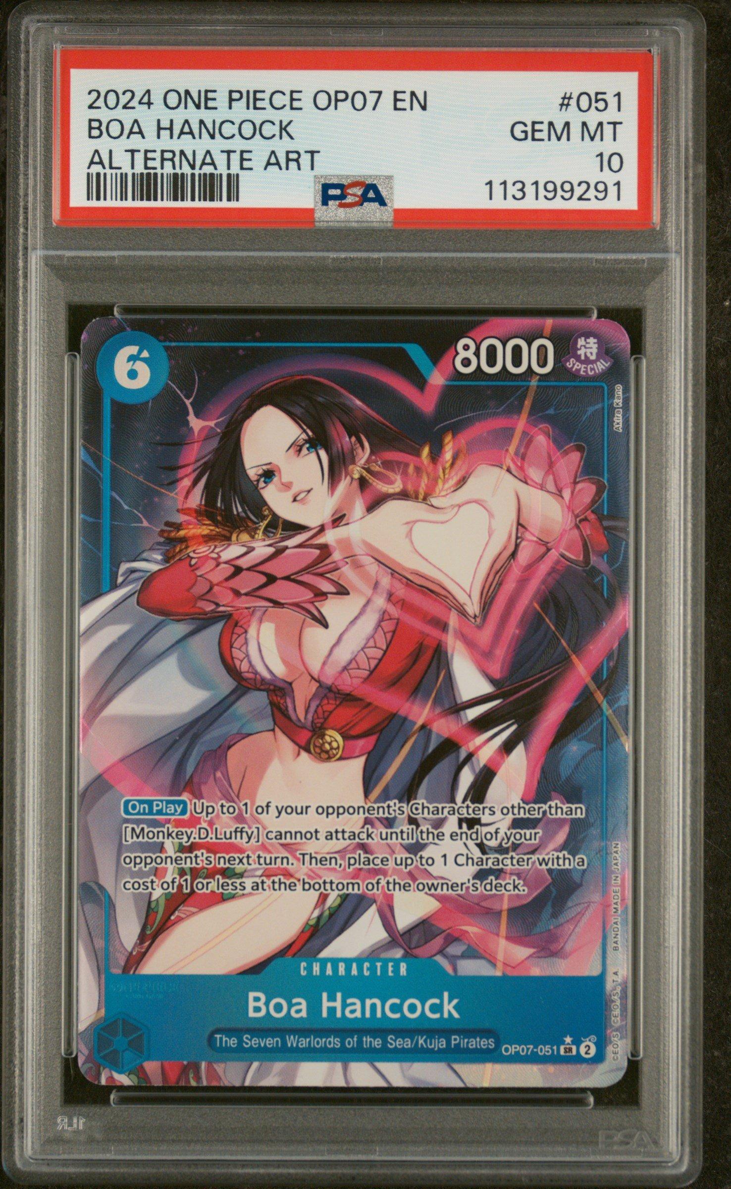 ワンピース カードゲーム 2024 ONE PIECE BOA HANCOCK #051 psa10 2024 One Piece Op07-500 Years In The Future 051 Boa Hancock
