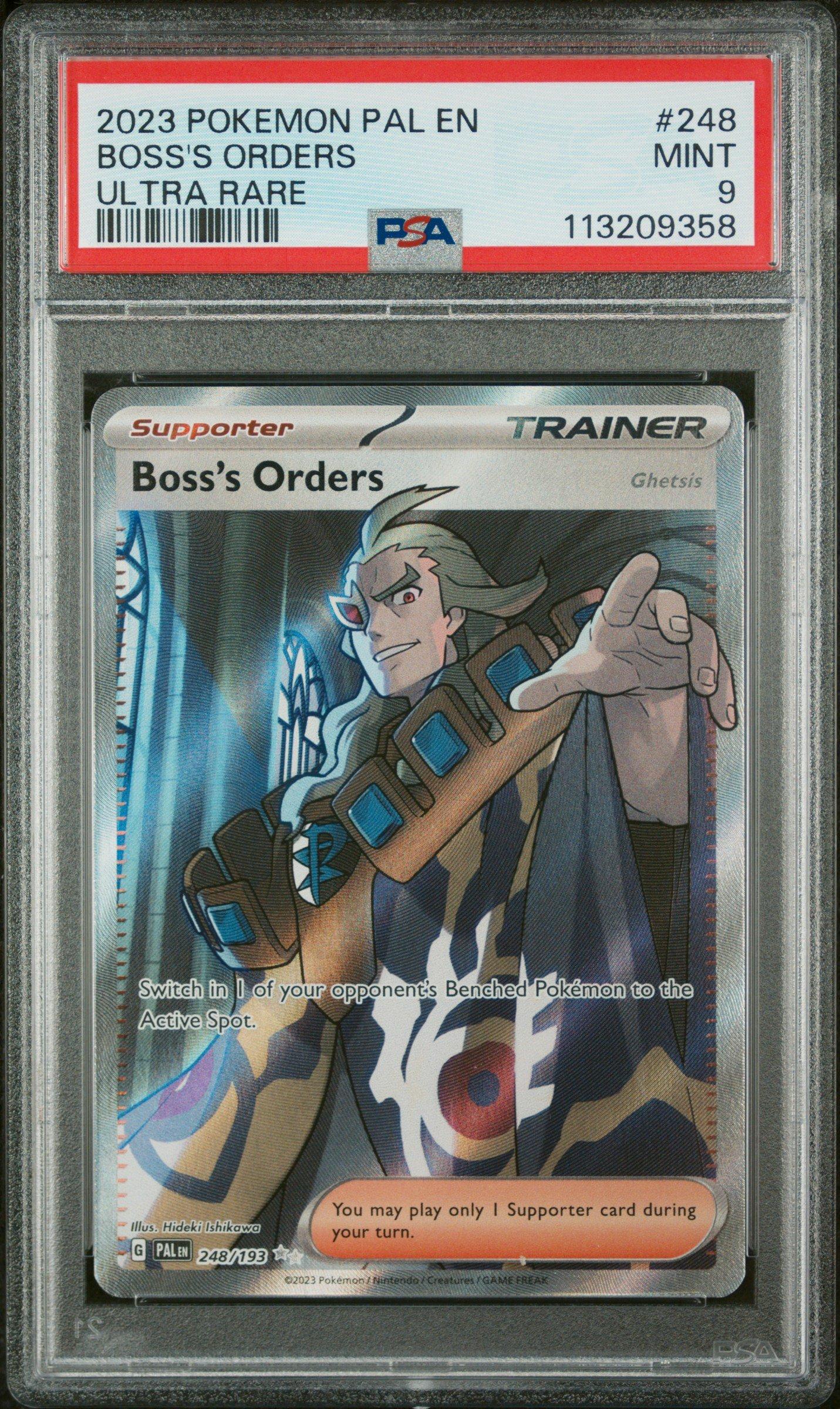 2023 Pokemon Pal En-paldea Evolved 248 Boss's Orders Ultra Rare PSA