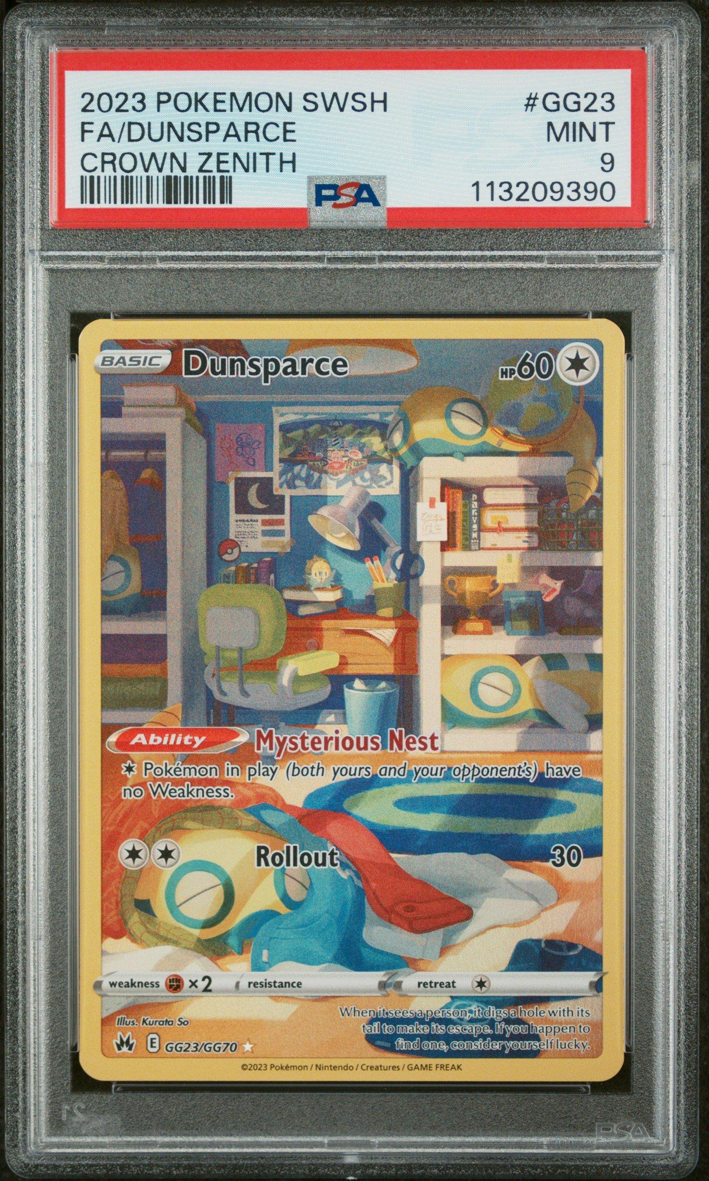 2023 Pokemon Sword And Shield Crown Zenith Gg23 Full Art/dunsparce